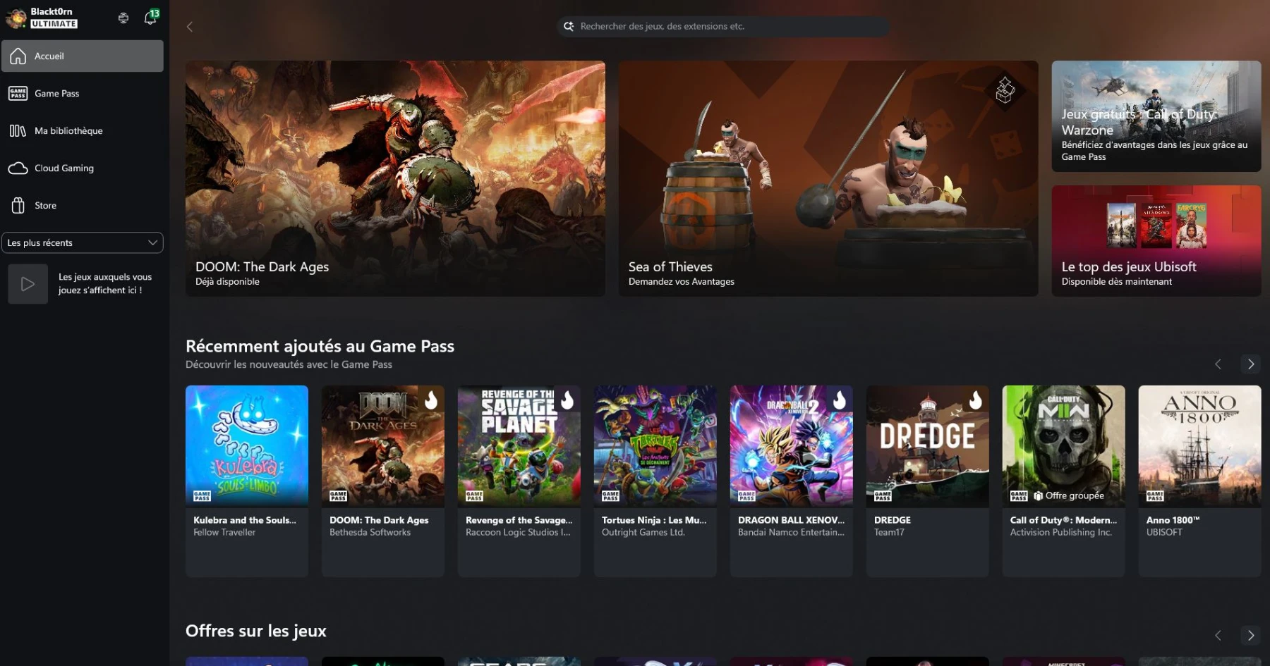 image interface PC Xbox