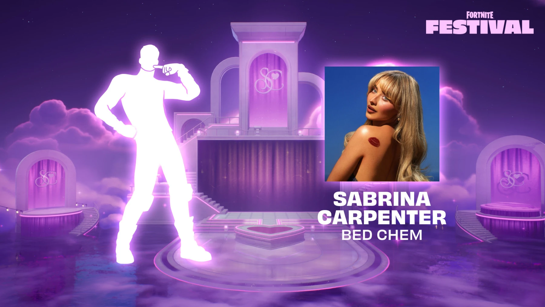 fortnite évènement concert Sabrina Carpenter