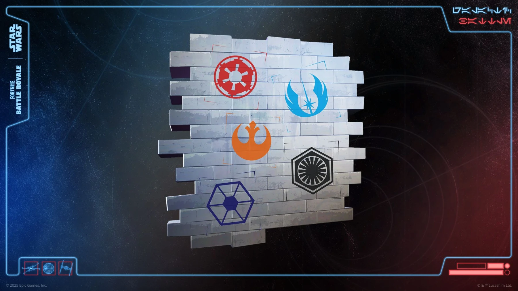 image du jeu Fortnite avec l'événement sabotage de l'étoile de la mort