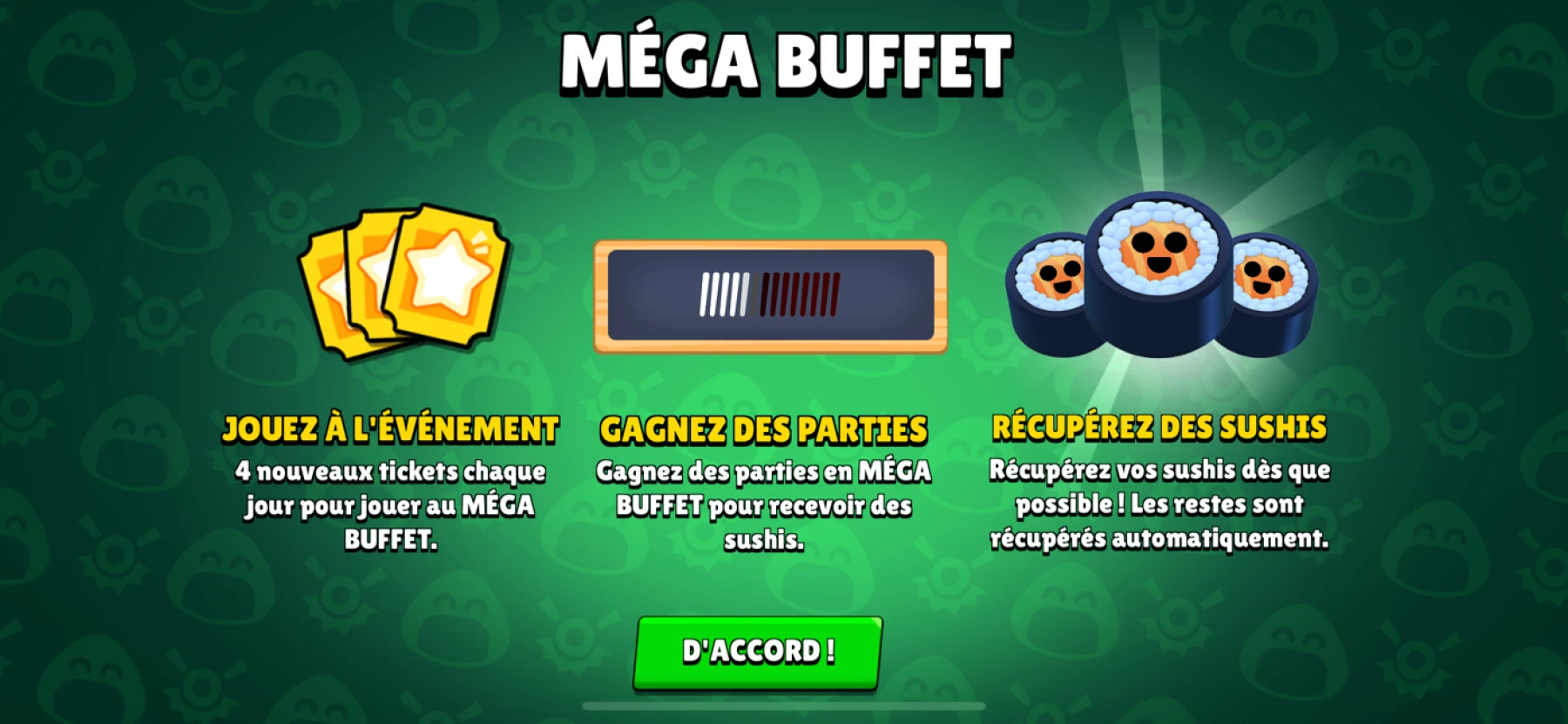 Sushis gratuits Brawl Stars Sushis gratuits Brawl Stars