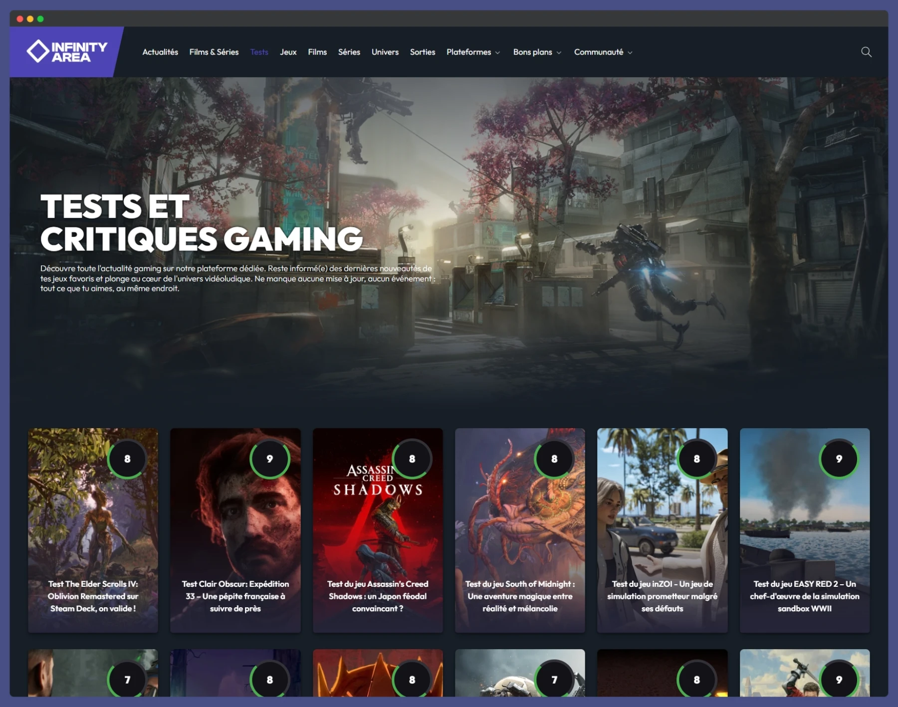 Tests de jeux vidéo