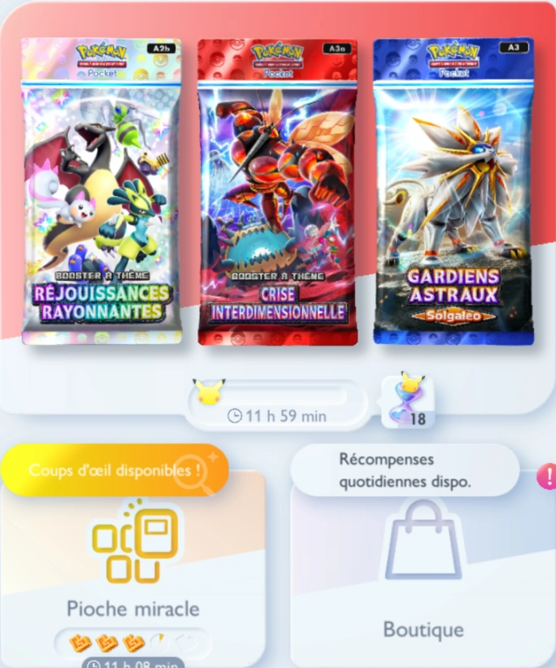 Image du jeu Pokemon Trading Card Game Pocket Clin d'oeil Image du jeu Pokemon Trading Card Game Pocket Clin d'oeil