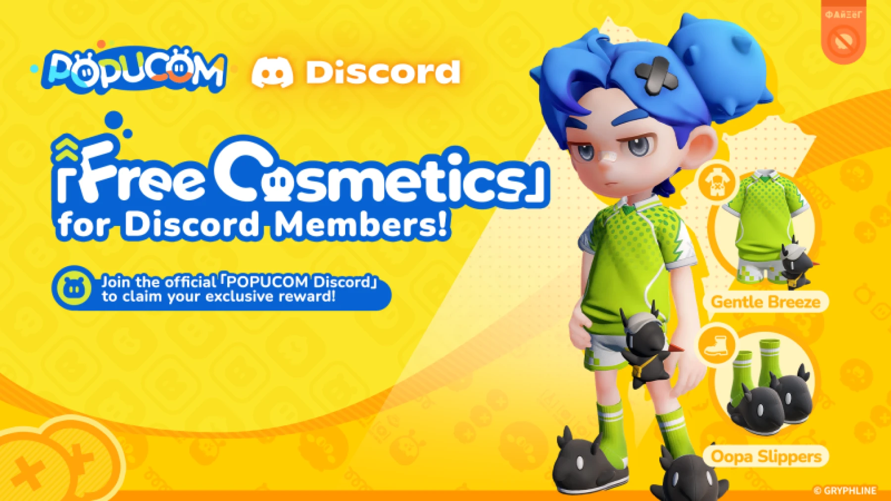 Rejoignez le Discord POPUCOM et obtenez gratuitement des cosmétiques exclusifs comme Gentle Breeze et les Oopa Slippers. Offre limitée. Rejoignez le Discord POPUCOM et obtenez gratuitement des cosmétiques exclusifs comme Gentle Breeze et les Oopa Slippers. Offre limitée.