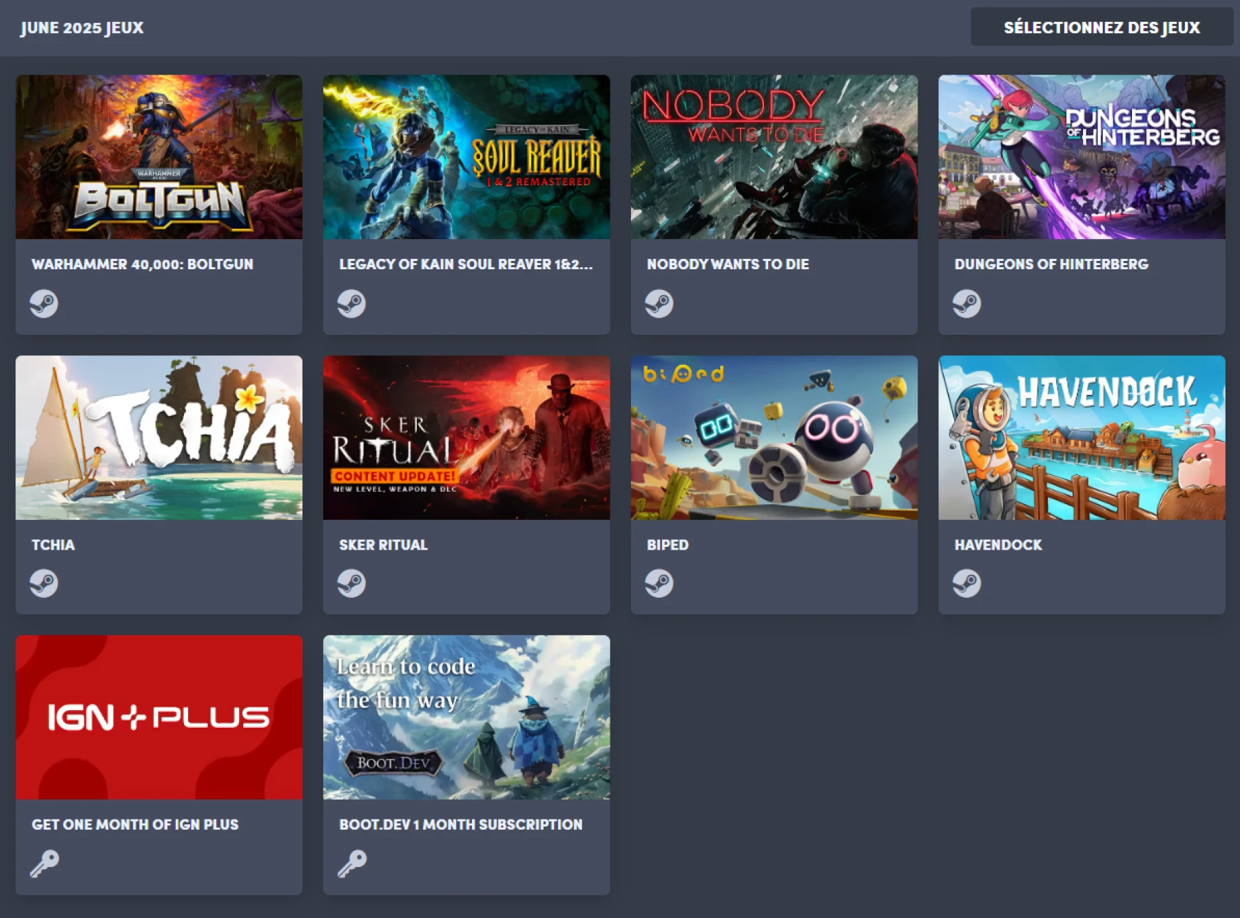 Humble Choice juin 2025 Humble Choice juin 2025