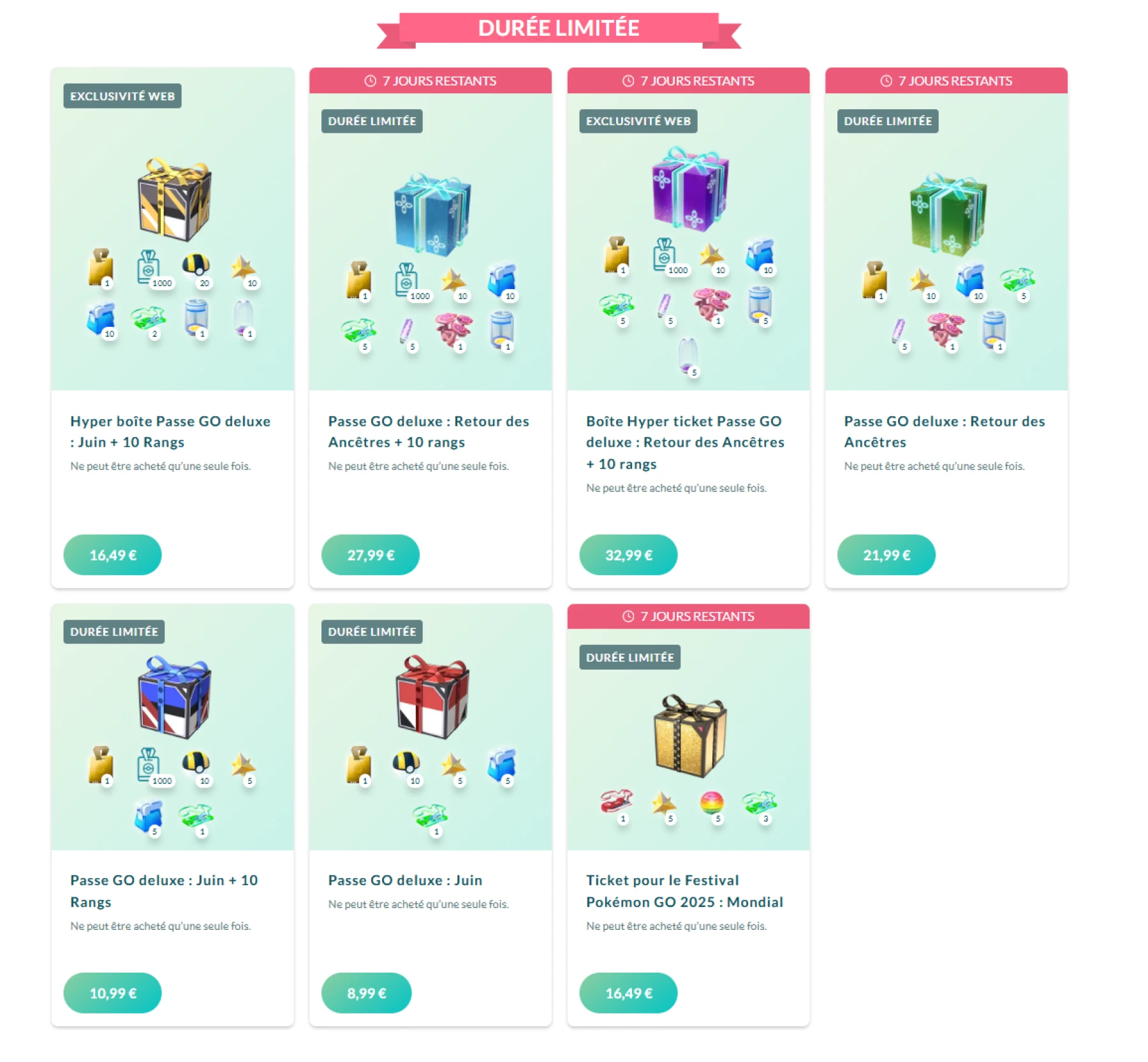 Le magasin en ligne officiel de Pokémon GO Le magasin en ligne officiel de Pokémon GO
