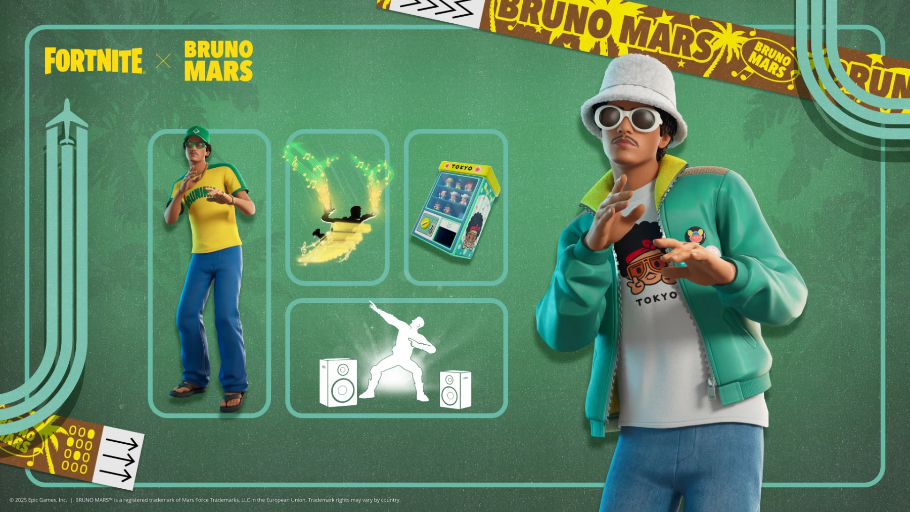 Bruno Mars est à l'affiche de la saison 9 de Fortnite Festival