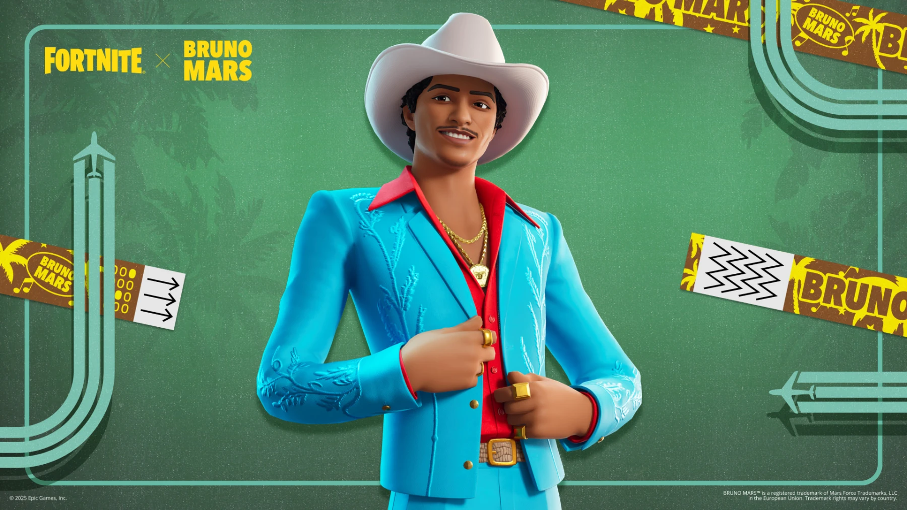 Bruno Mars est à l'affiche de la saison 9 de Fortnite Festival