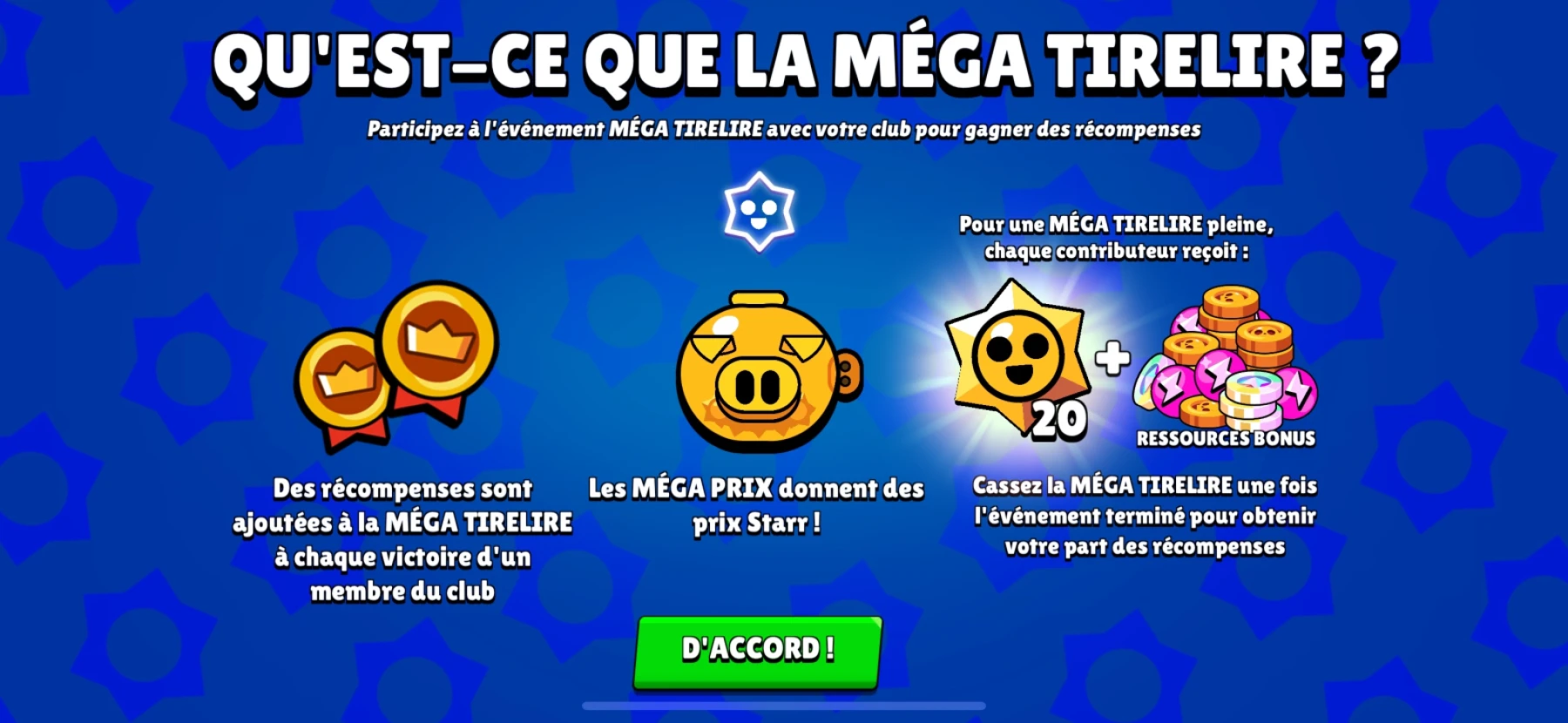 Brawl Stars Méga tirelire événement