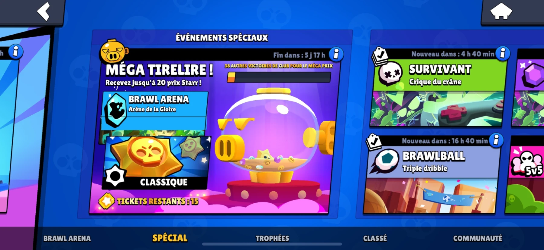 Brawl Stars Méga tirelire événement