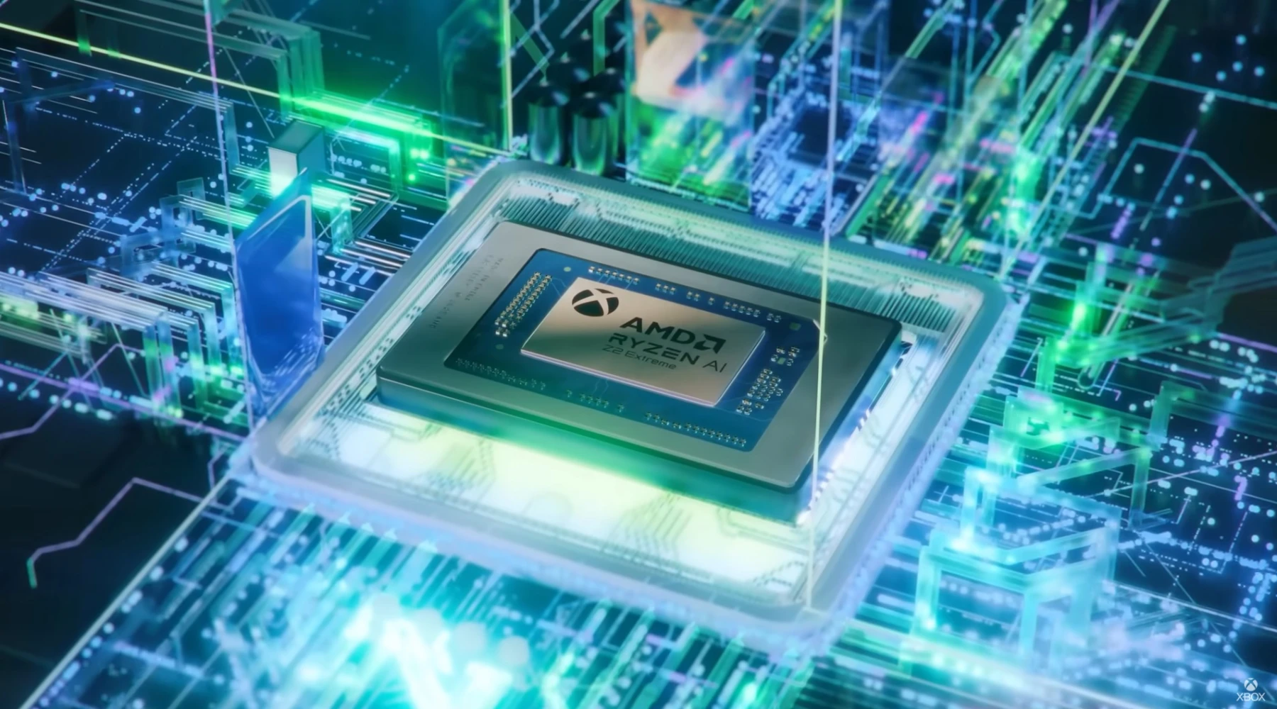 image de puce AMD x Xbox