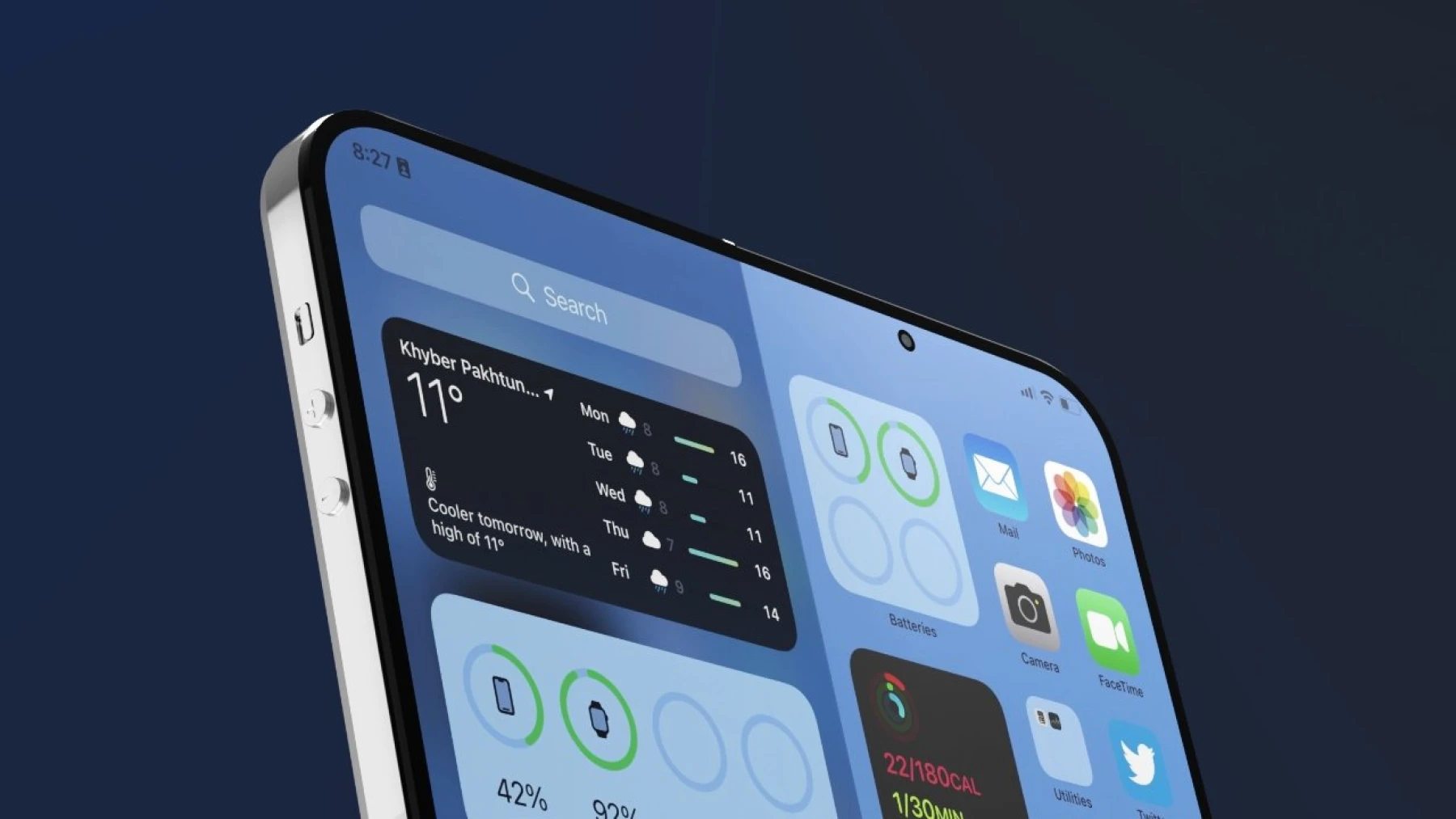  Image d'un mockup de l'Iphone pliable