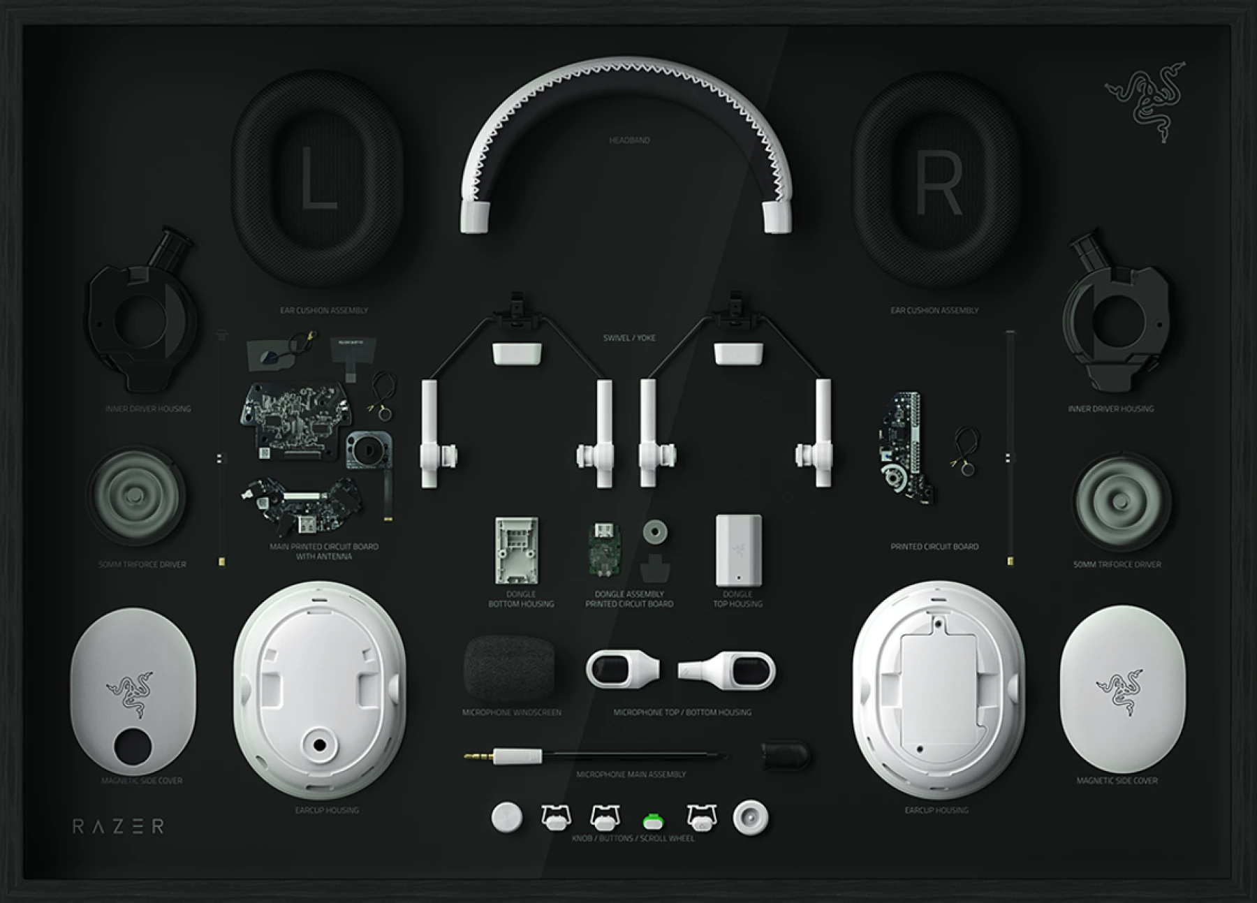 Razer BlackShark V3 Pro est un bijou de technologie Image explosée du Razer BlackSharkV3 Pro