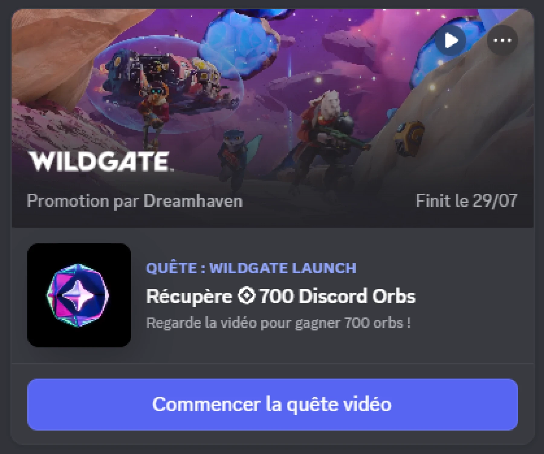 Quête Wildgate Discord Quête Wildgate Discord