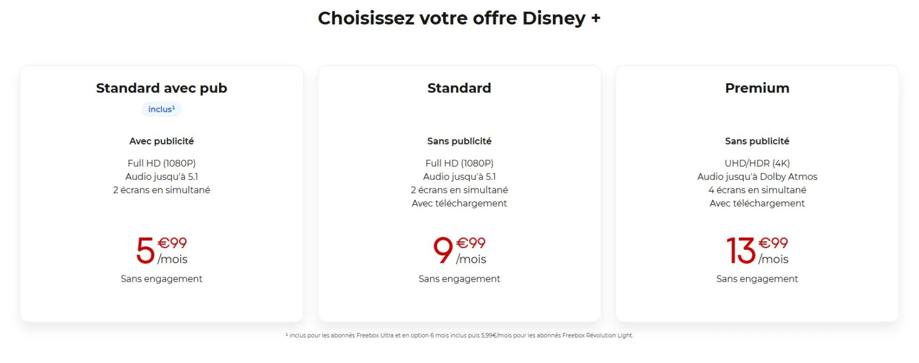 image des Tarif Disney + Free
