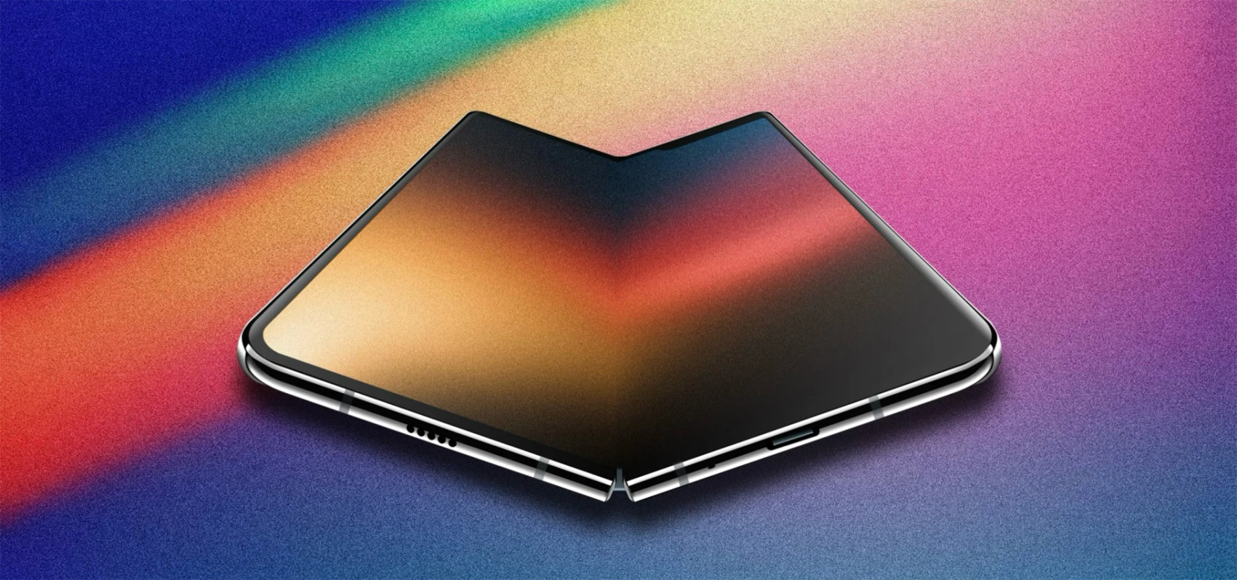 Image d'un mockup de l'Iphone pliable