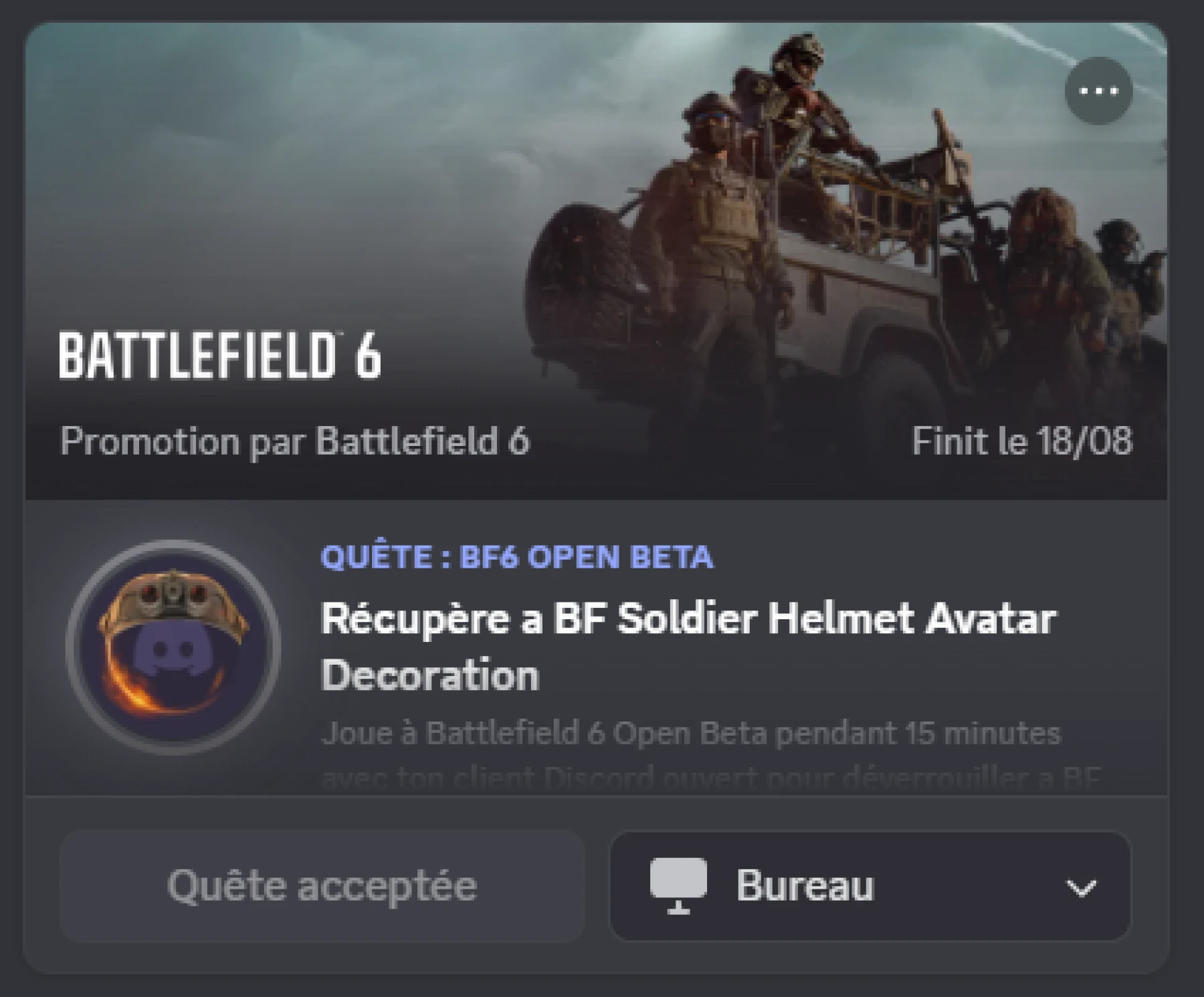 Quête Discord BF6 Quête Discord BF6