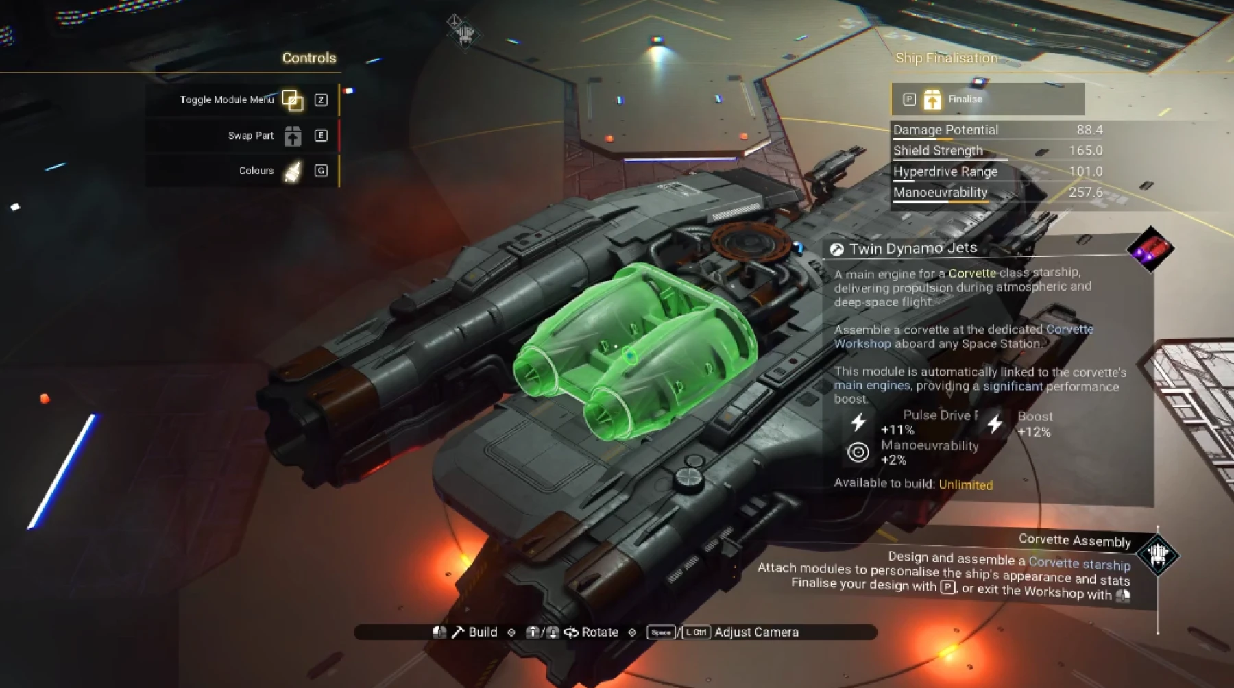 Corvette assembly camera Corvette assembly camera