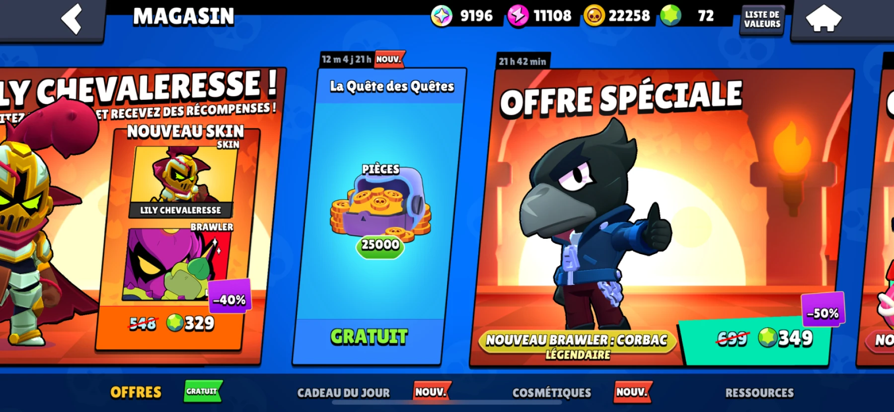 25 000 pièces Brawl Stars