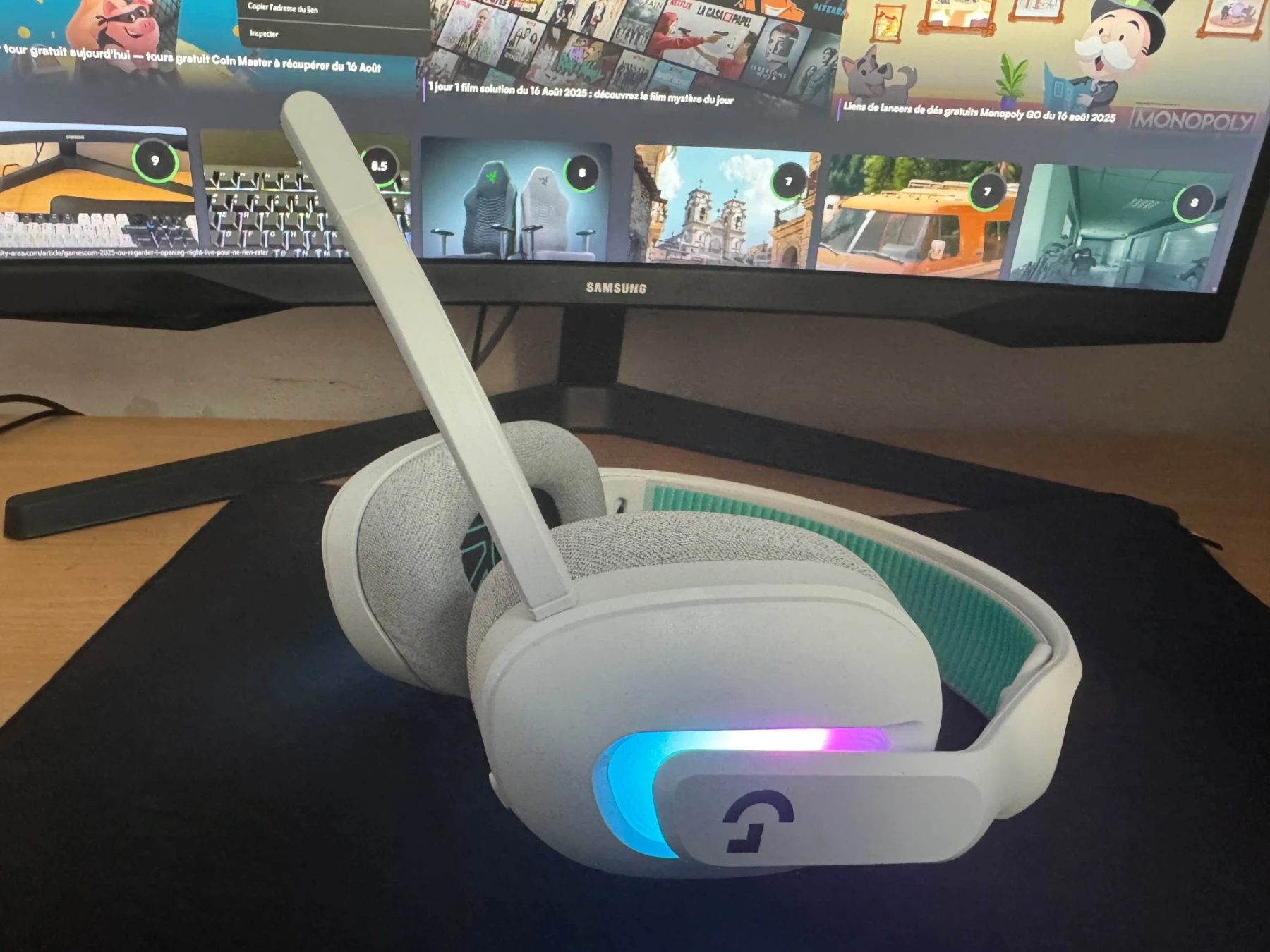 casque sans fil Logitech G522 Photo du casque sans fil Logitech G522