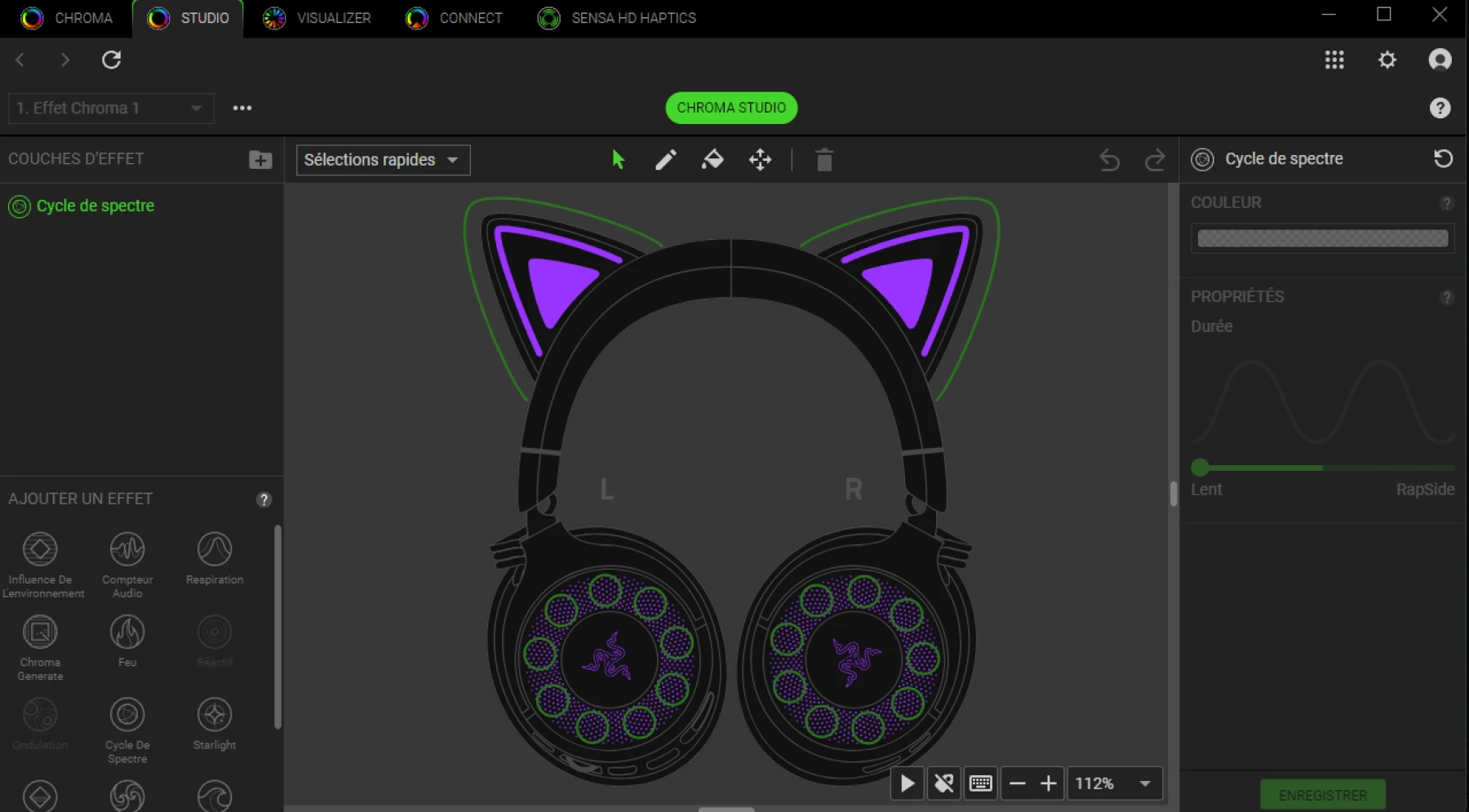 Image du logiciel Razer Kraken Kitty V3 Pro