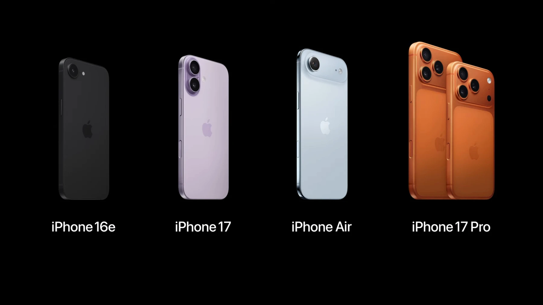 image de la gamme iPhone 17