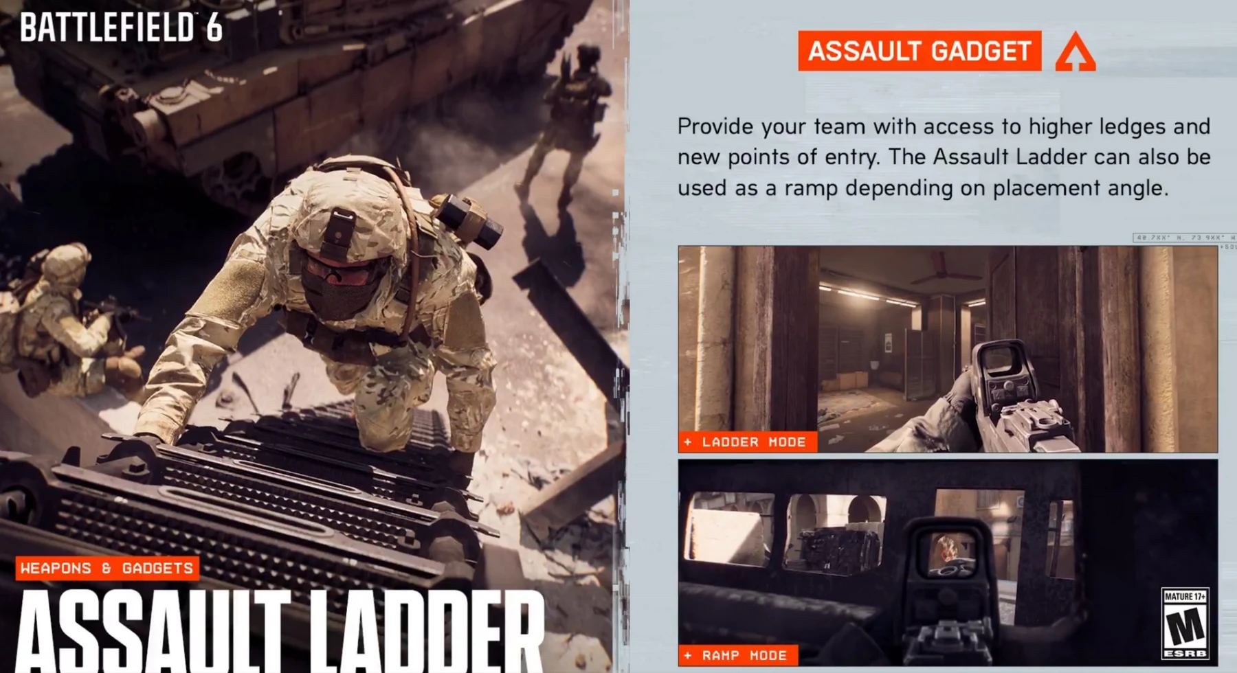 L'échelle d'assaut BF6 L'échelle d'assaut BF6