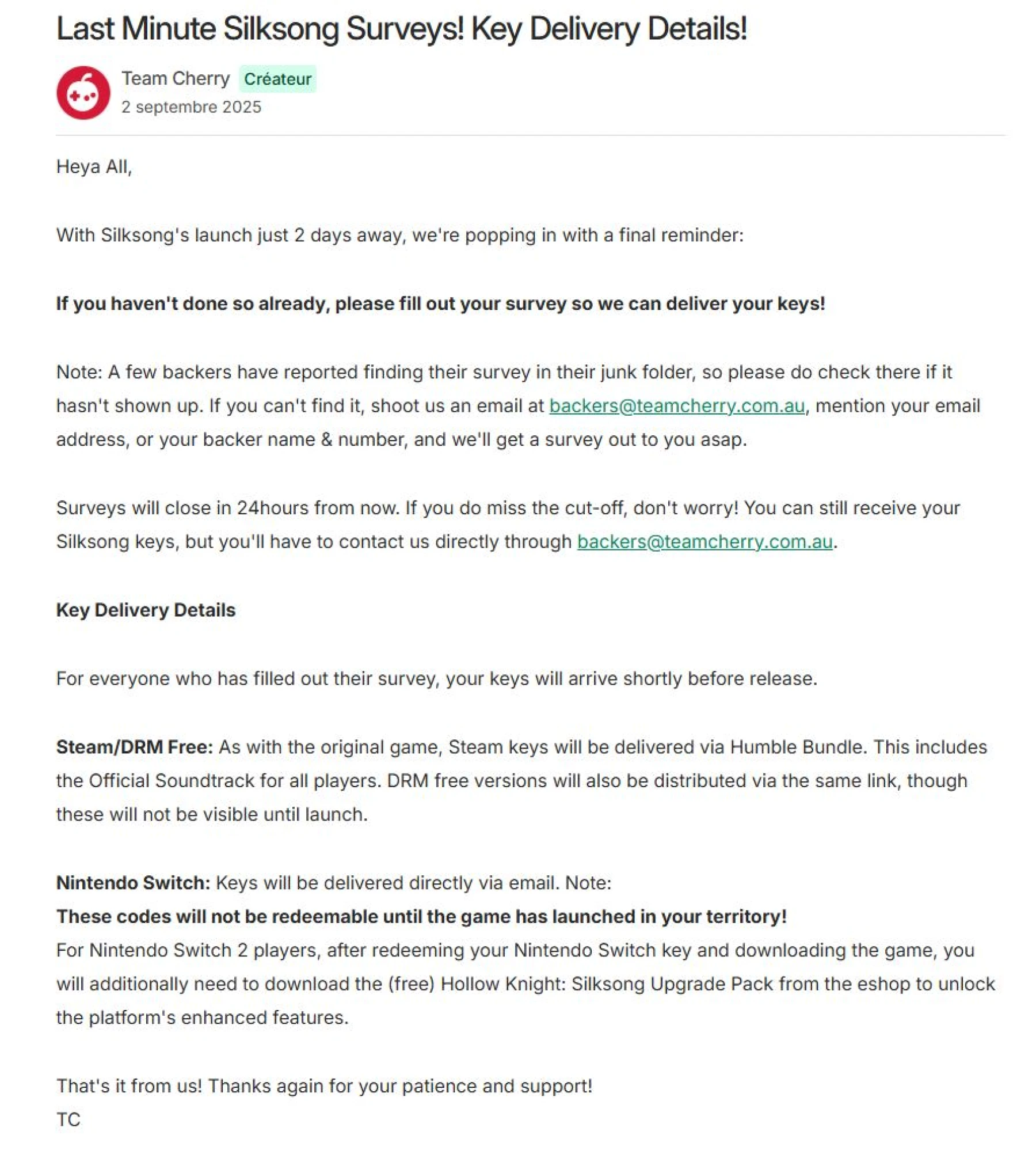 image du jeu Hollow Knight : Silksong