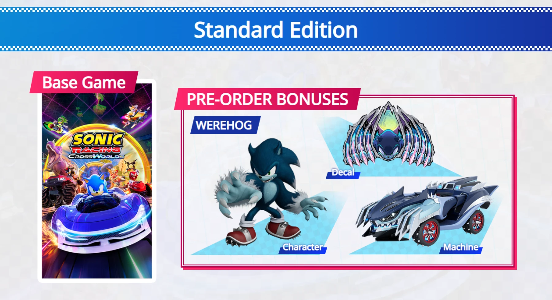 édition de base Sonic Racing: CrossWorlds édition de base Sonic Racing: CrossWorlds