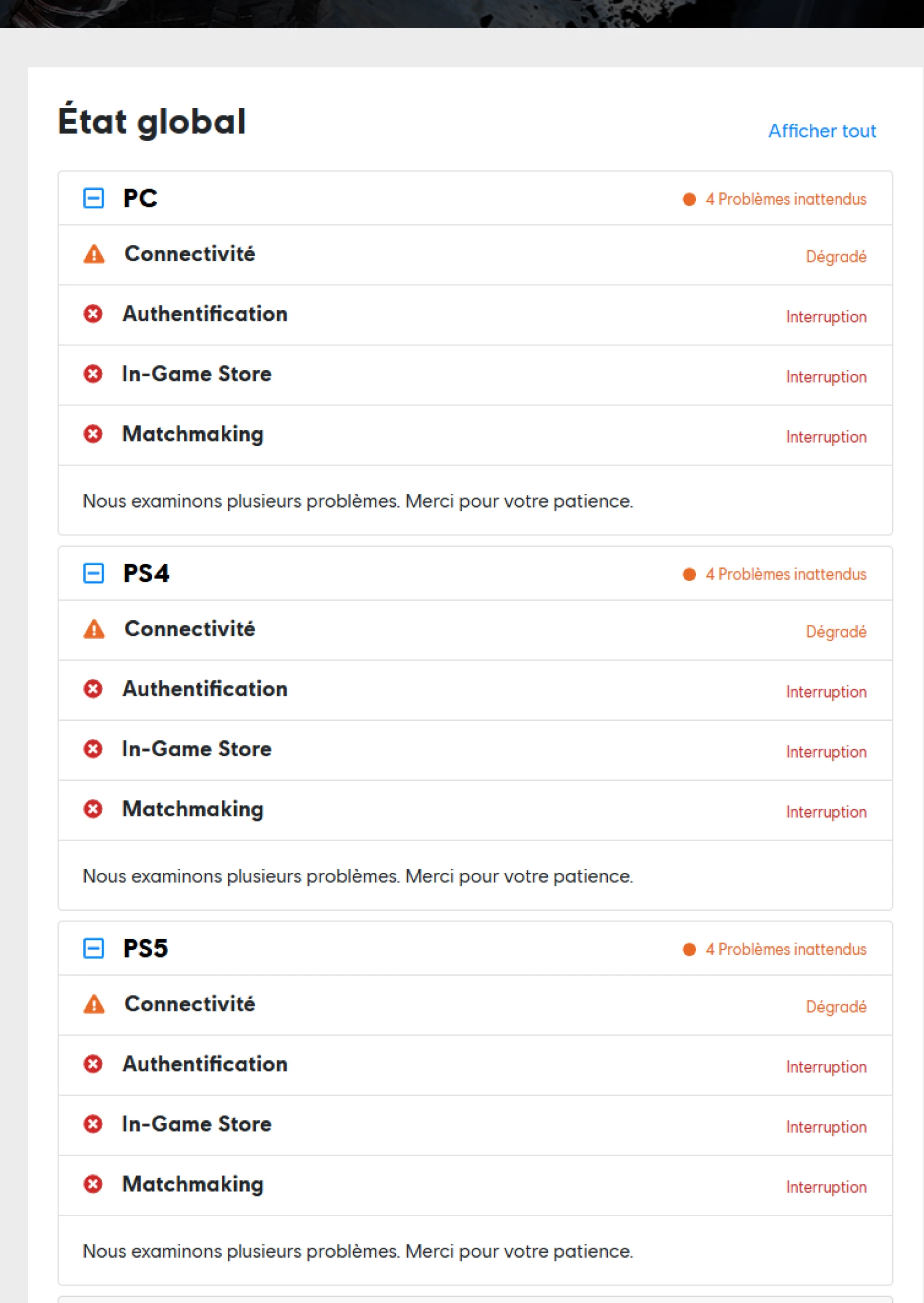 Panne Ubisoft Connect Panne Ubisoft Connect