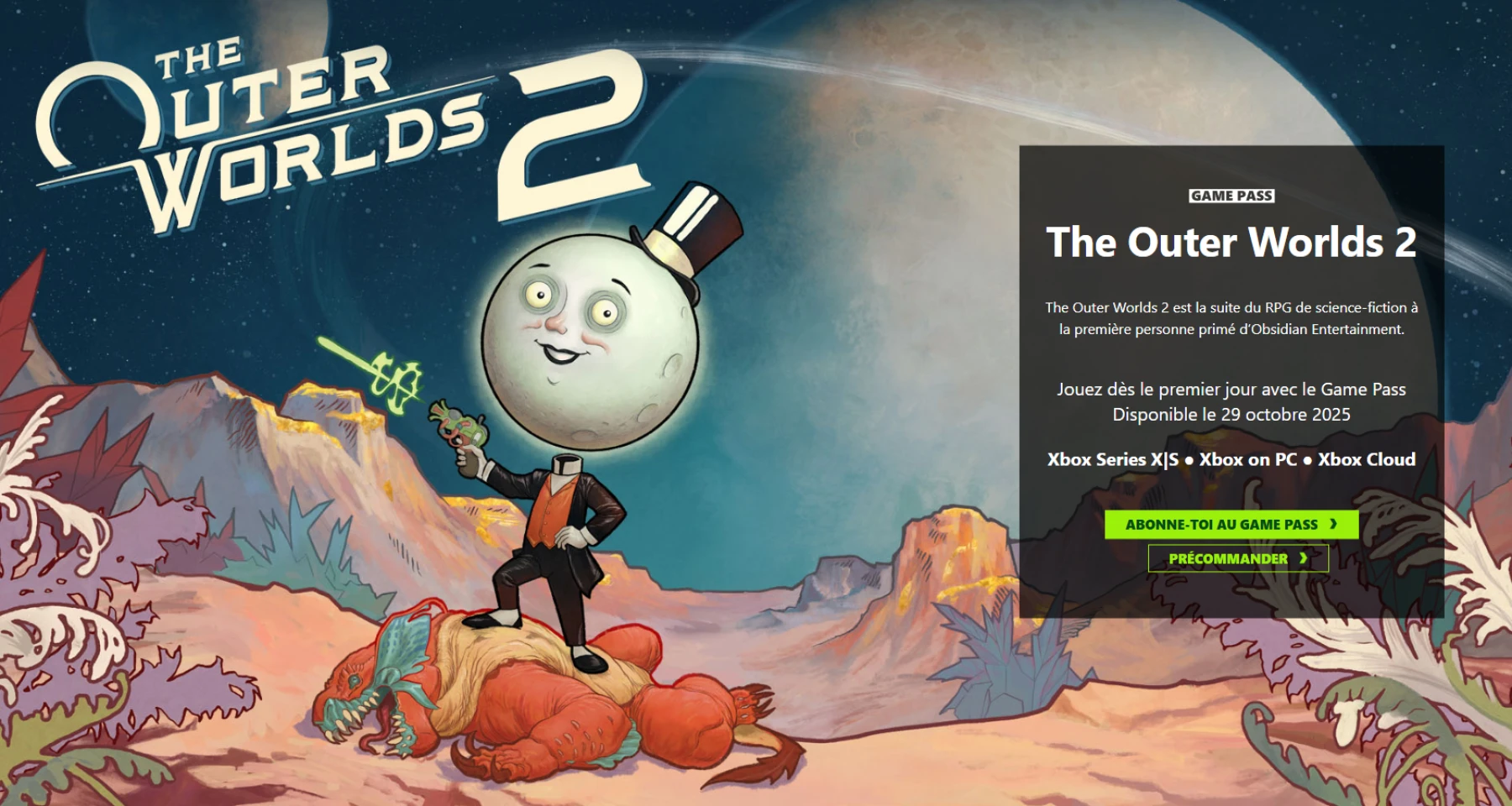 The Outer Worlds 2 Xbox Game PASS The Outer Worlds 2 Xbox Game PASS