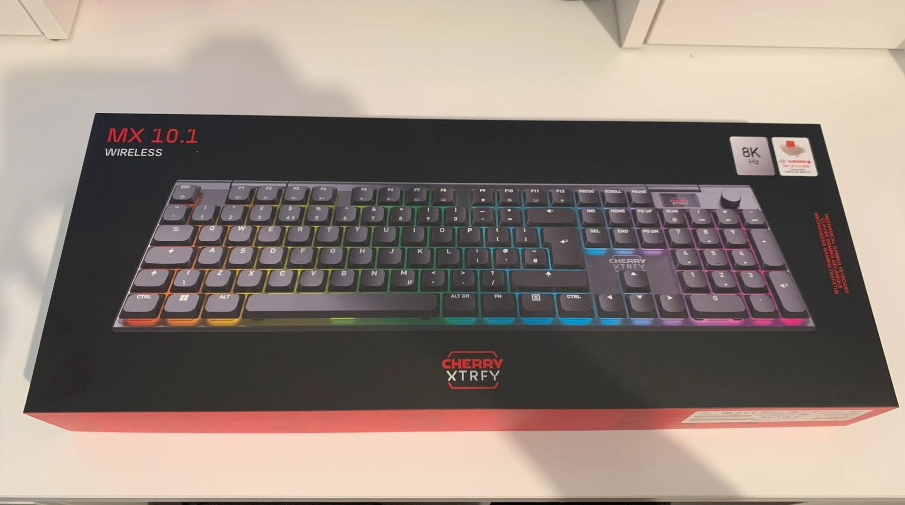 Cherry XTRFY MX 10.1 Wireless image du clavier Cherry XTRFY MX 10.1 Wireless