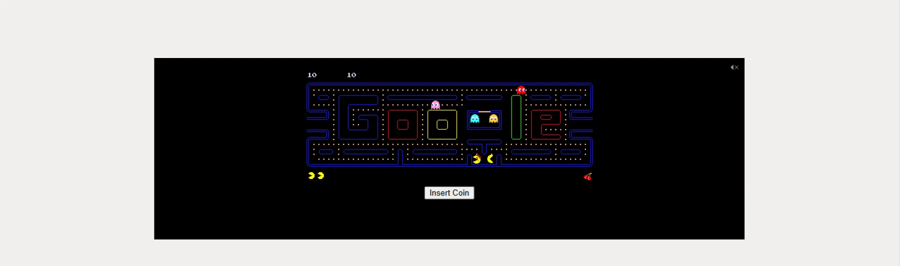 Pac-Man Google