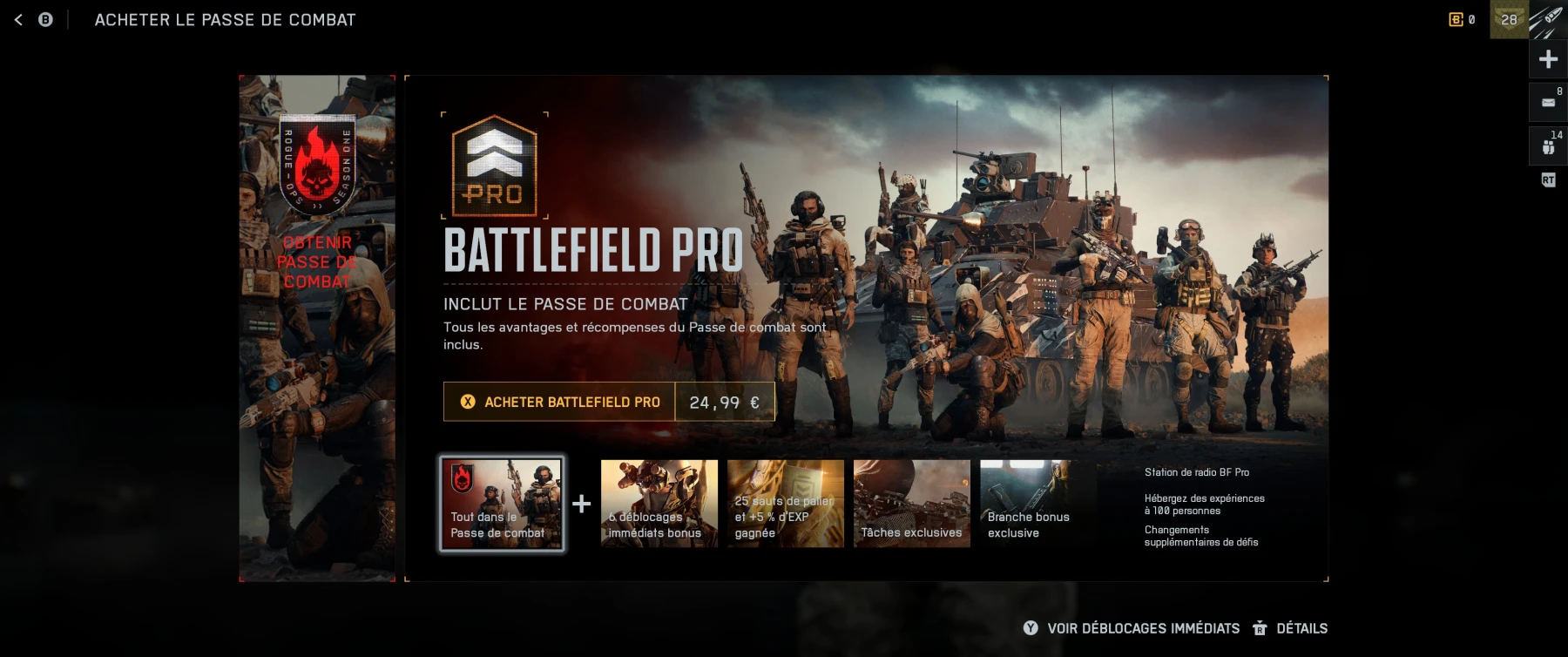 Passe de combat BF6 Passe de combat BF6