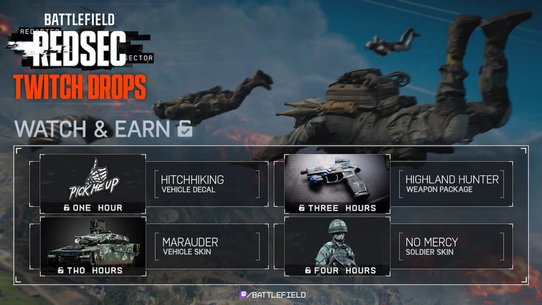 Image Battlefield REDSEC Twitch Drops Image Battlefield REDSEC Twitch Drops