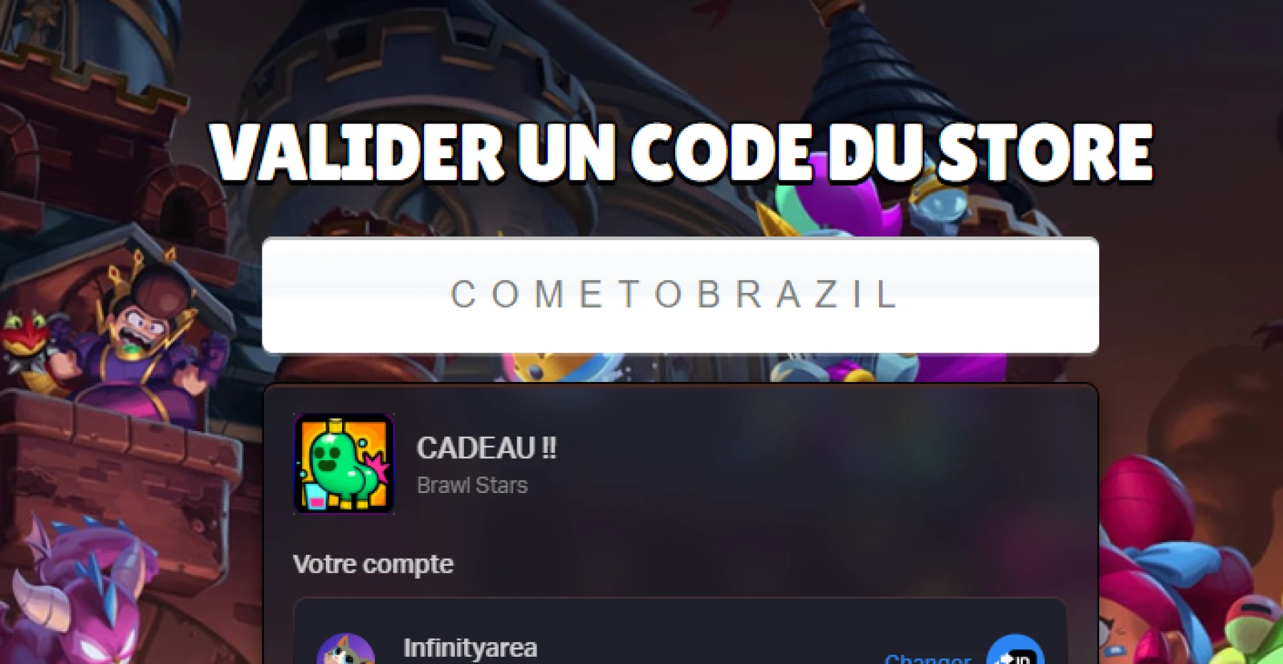 code brawl stars