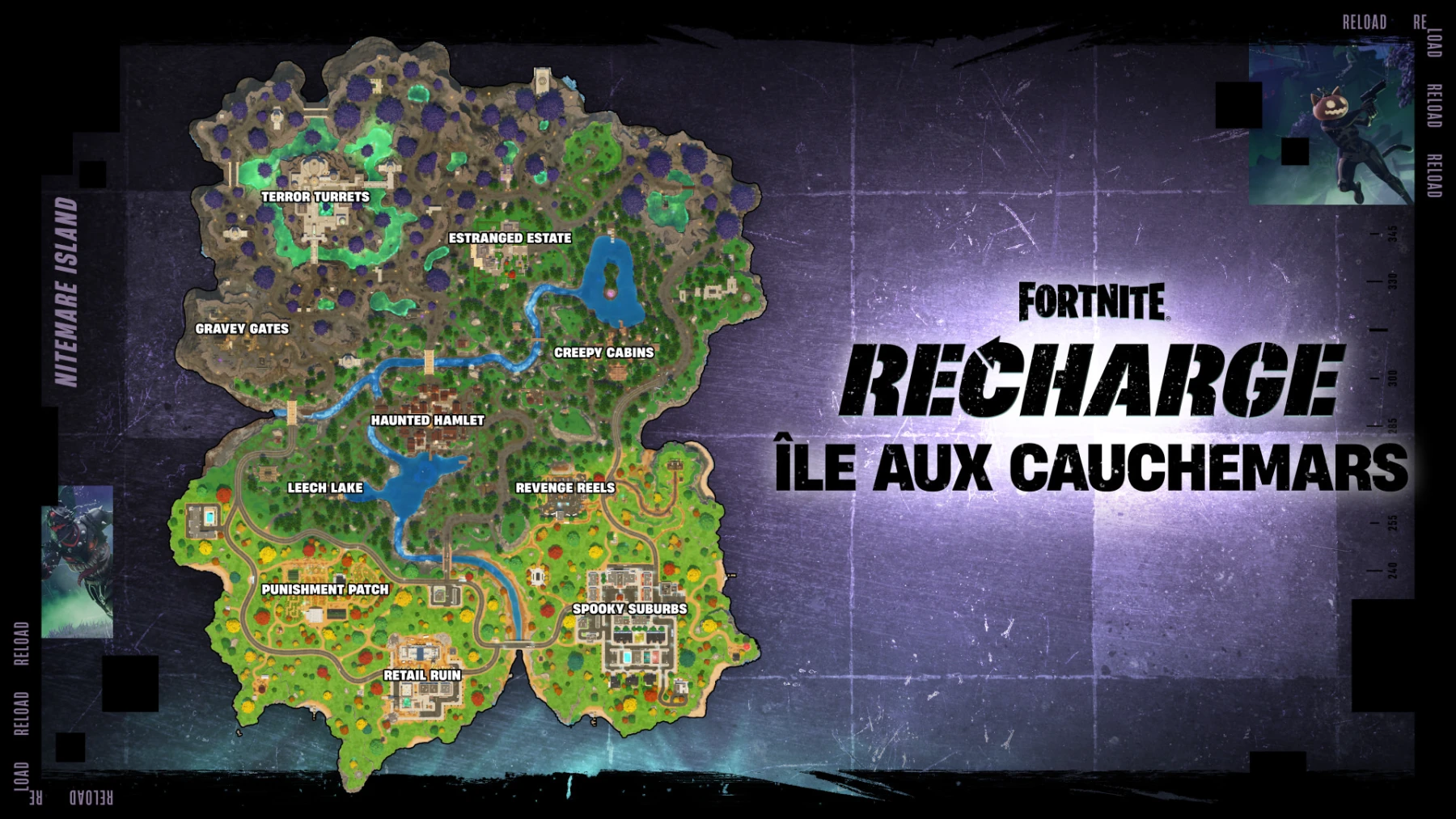 carte Recharge : Île aux cauchemars