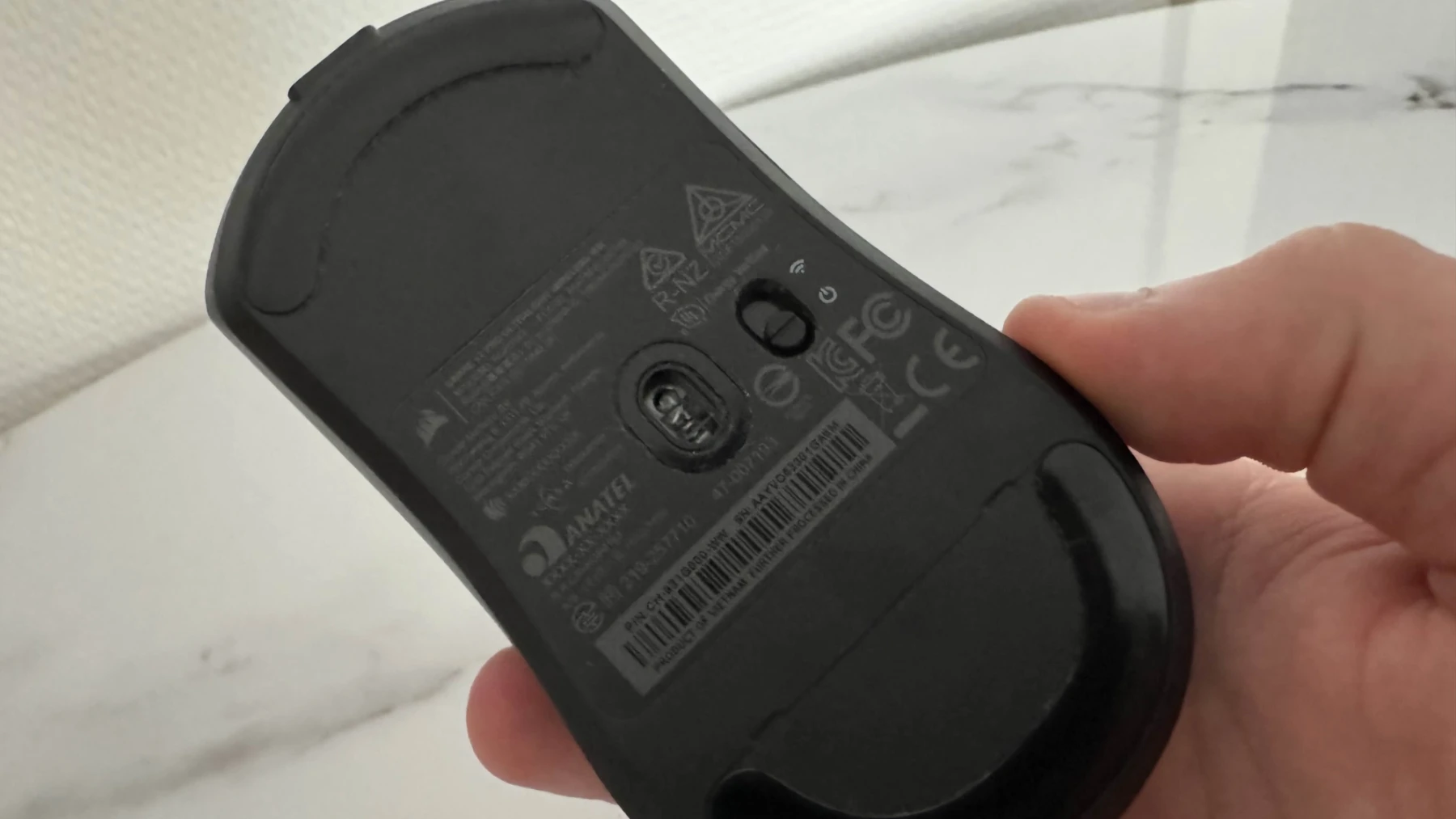 Corsair Sabre v2 Pro Ultralight Wireless Photo de la Corsair Sabre v2 Pro Ultralight Wireless