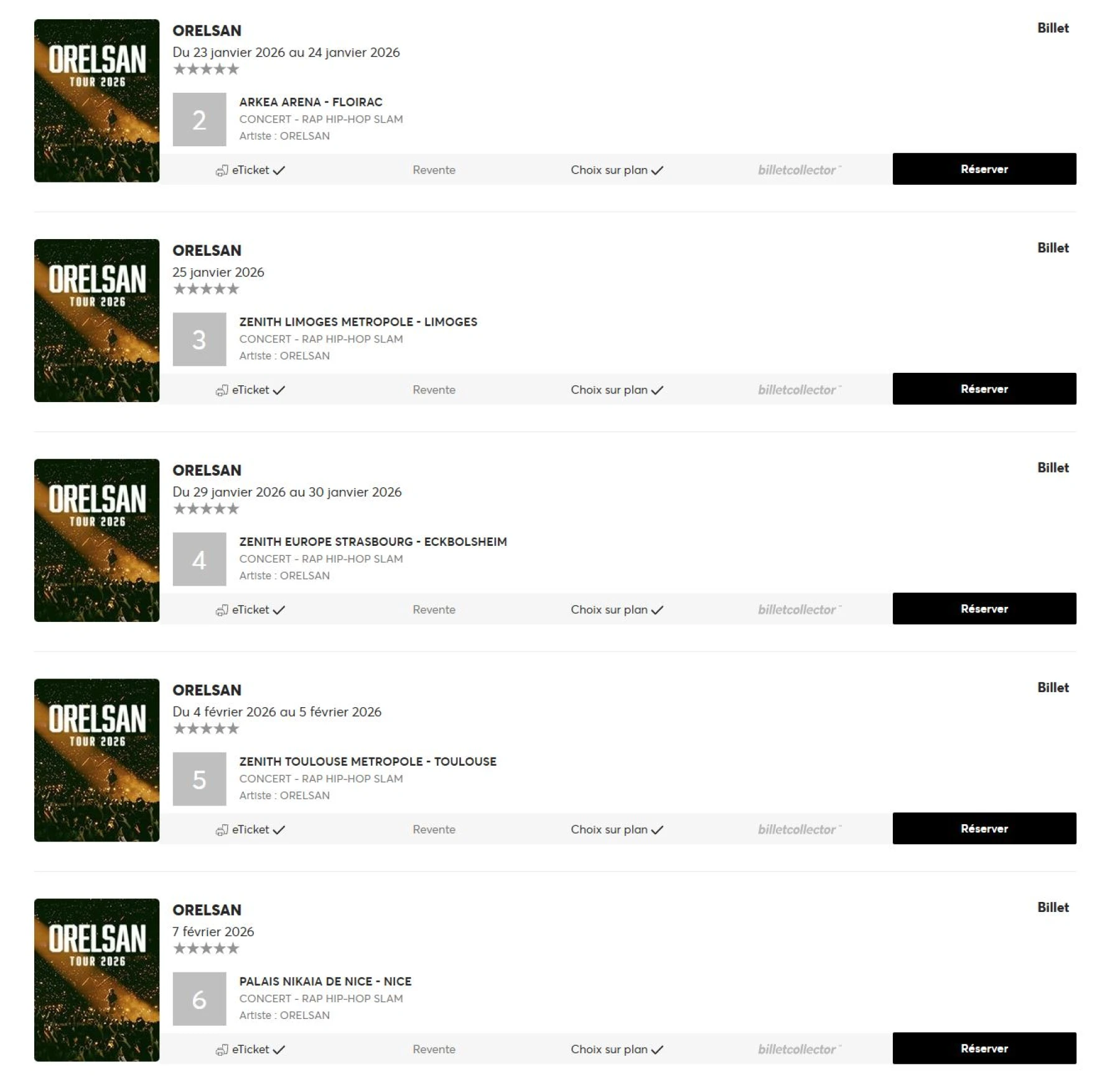 Orelsan Tour 2026 image du Orelsan Tour 2026