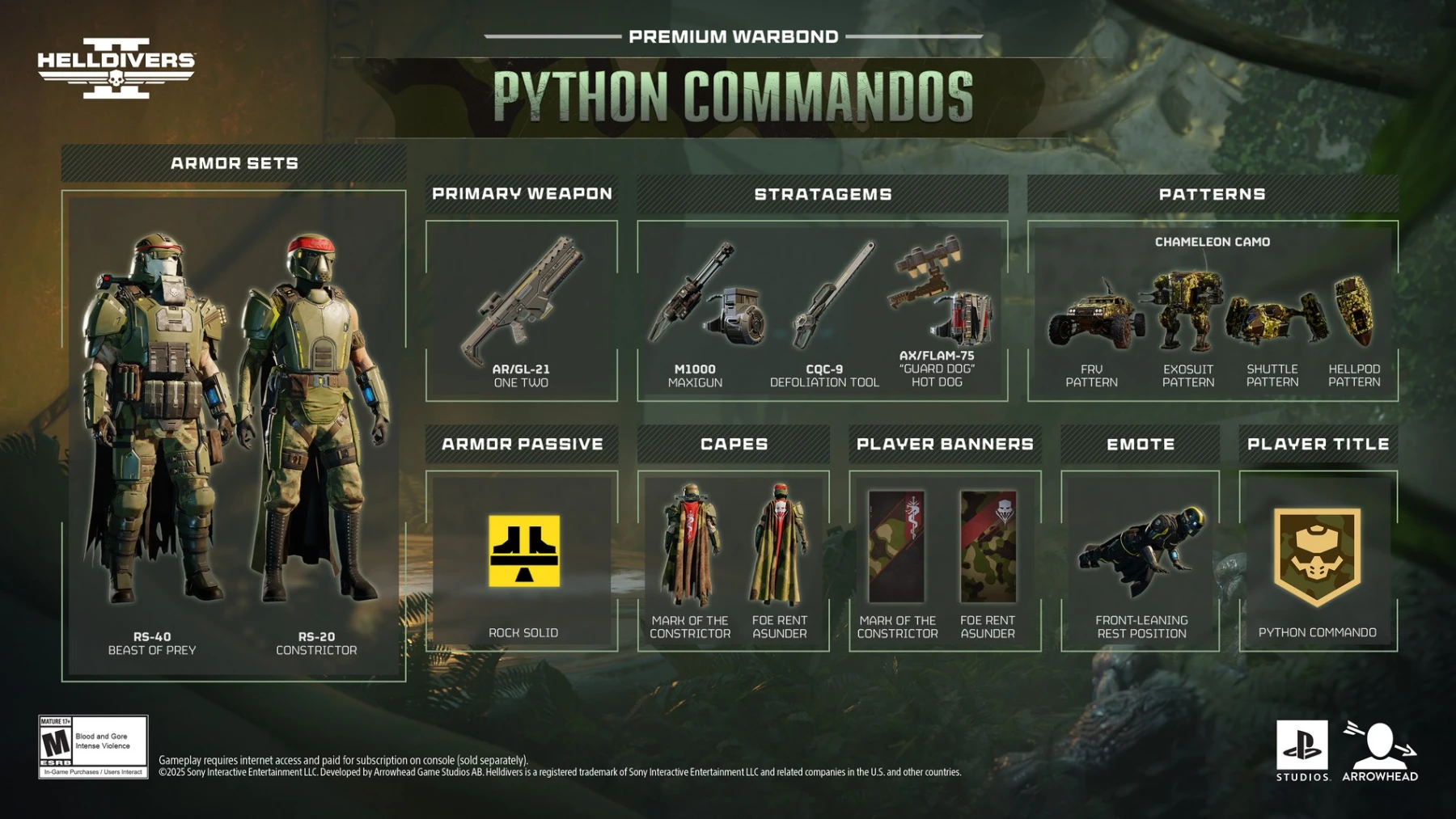 Image du contenu Python Commandos Premium Warbond