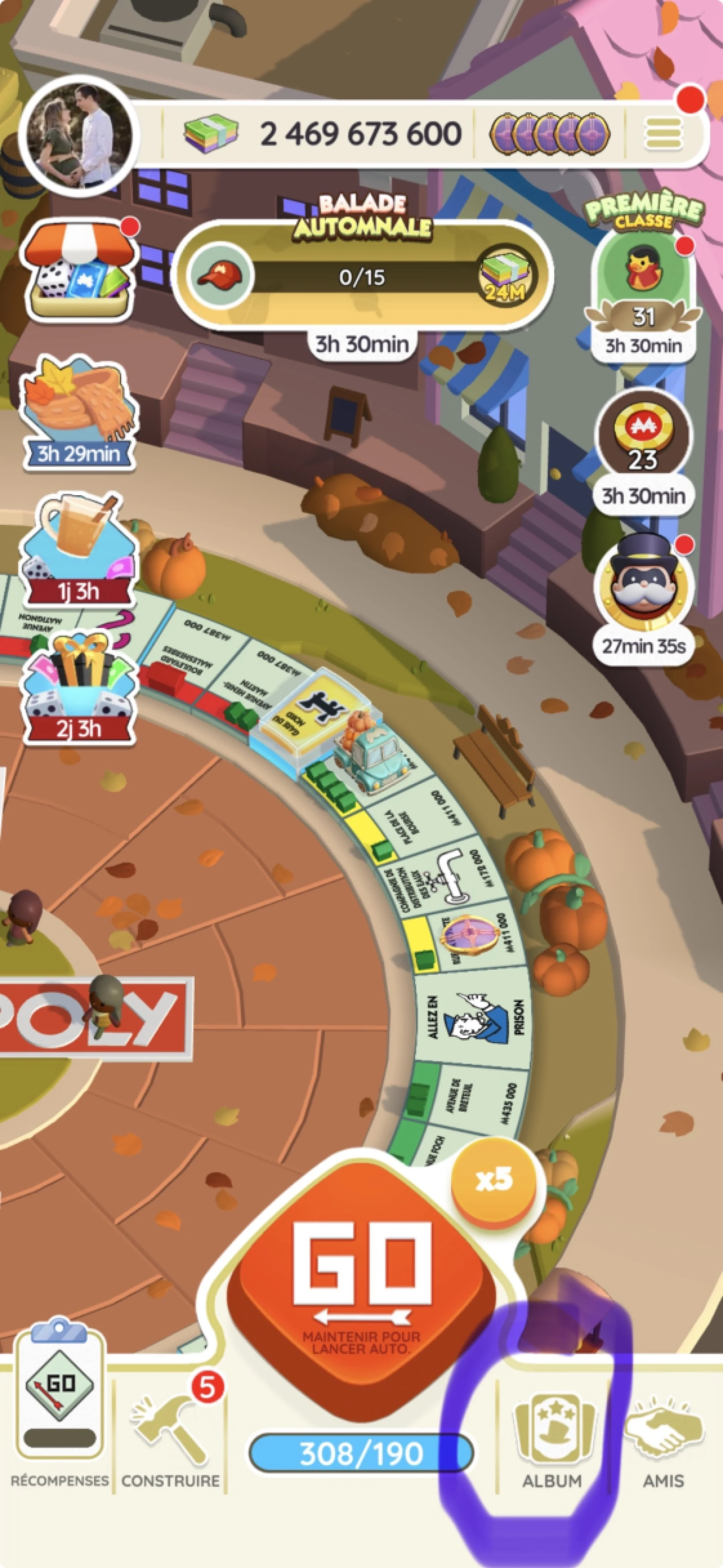 Image tutoriel échanger autocollant MONOPOLY GO