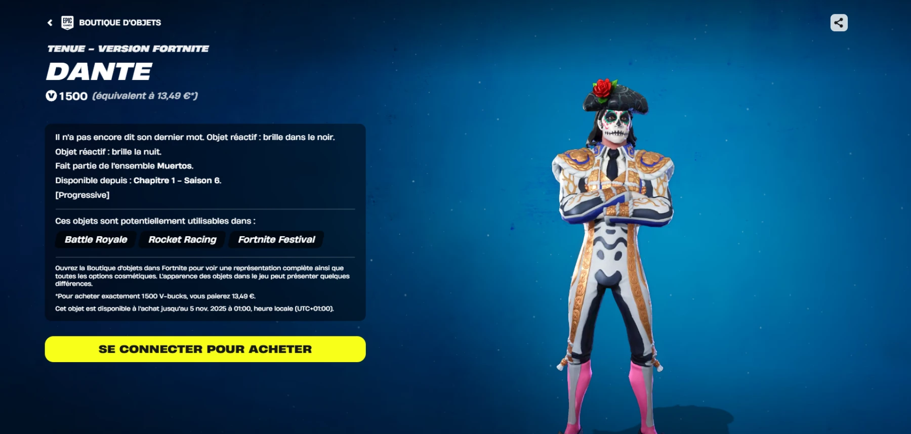 Image Fortnite - Skin Dante