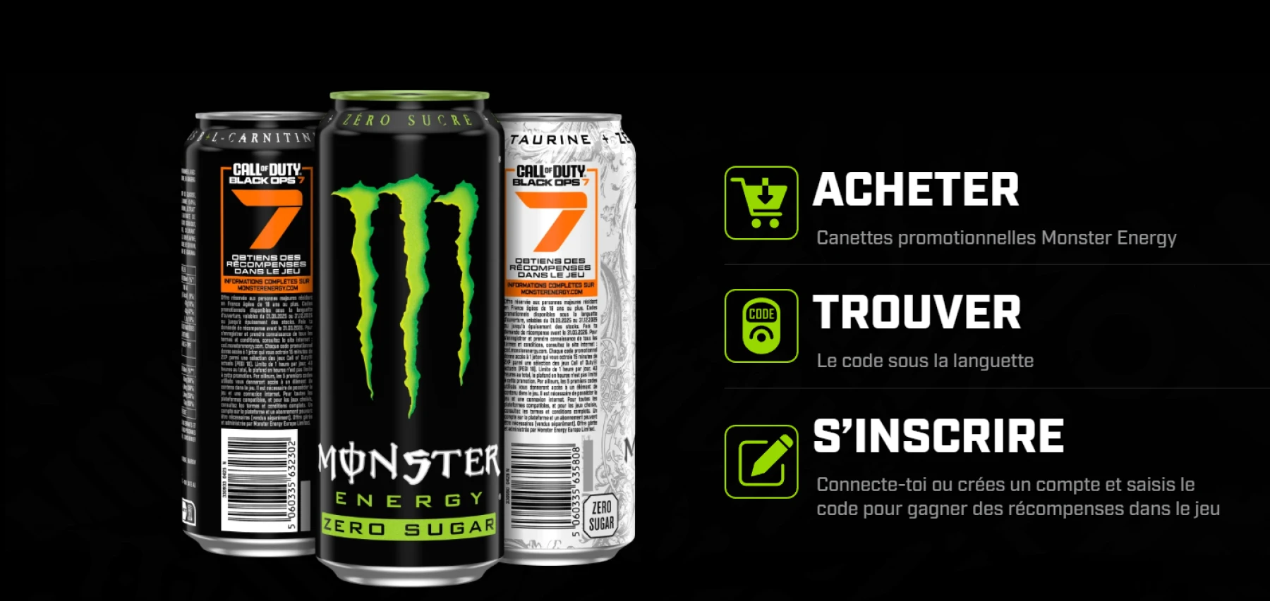 Promotion Call of Duty X Monster Energy France Promotion Call of Duty X Monster Energy France