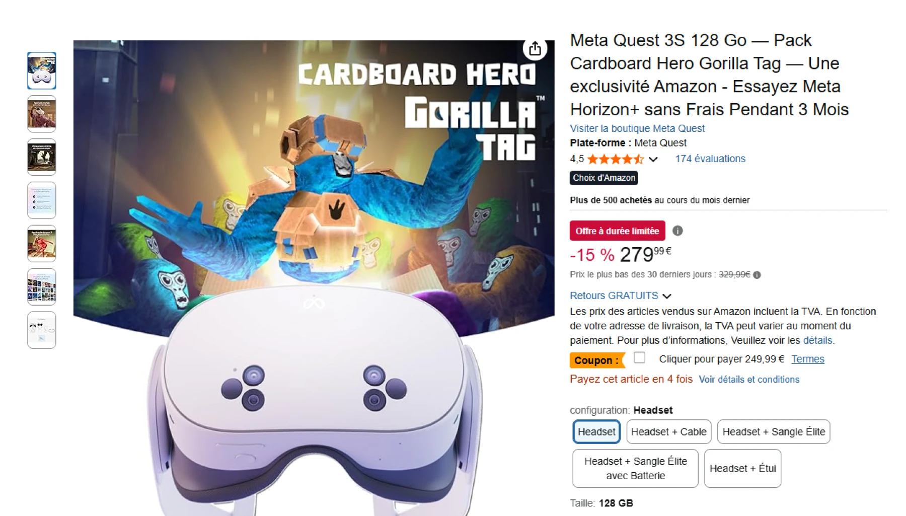 Casque VR sur Amazon Casque VR sur Amazon