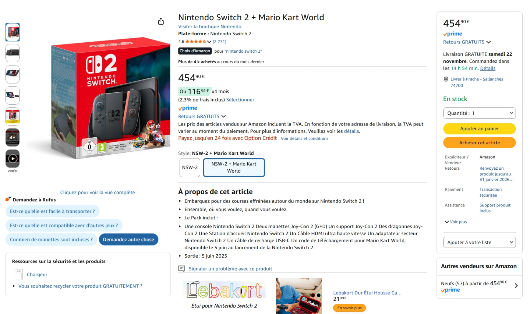 Nintendo Switch 2 + Mario Kart World