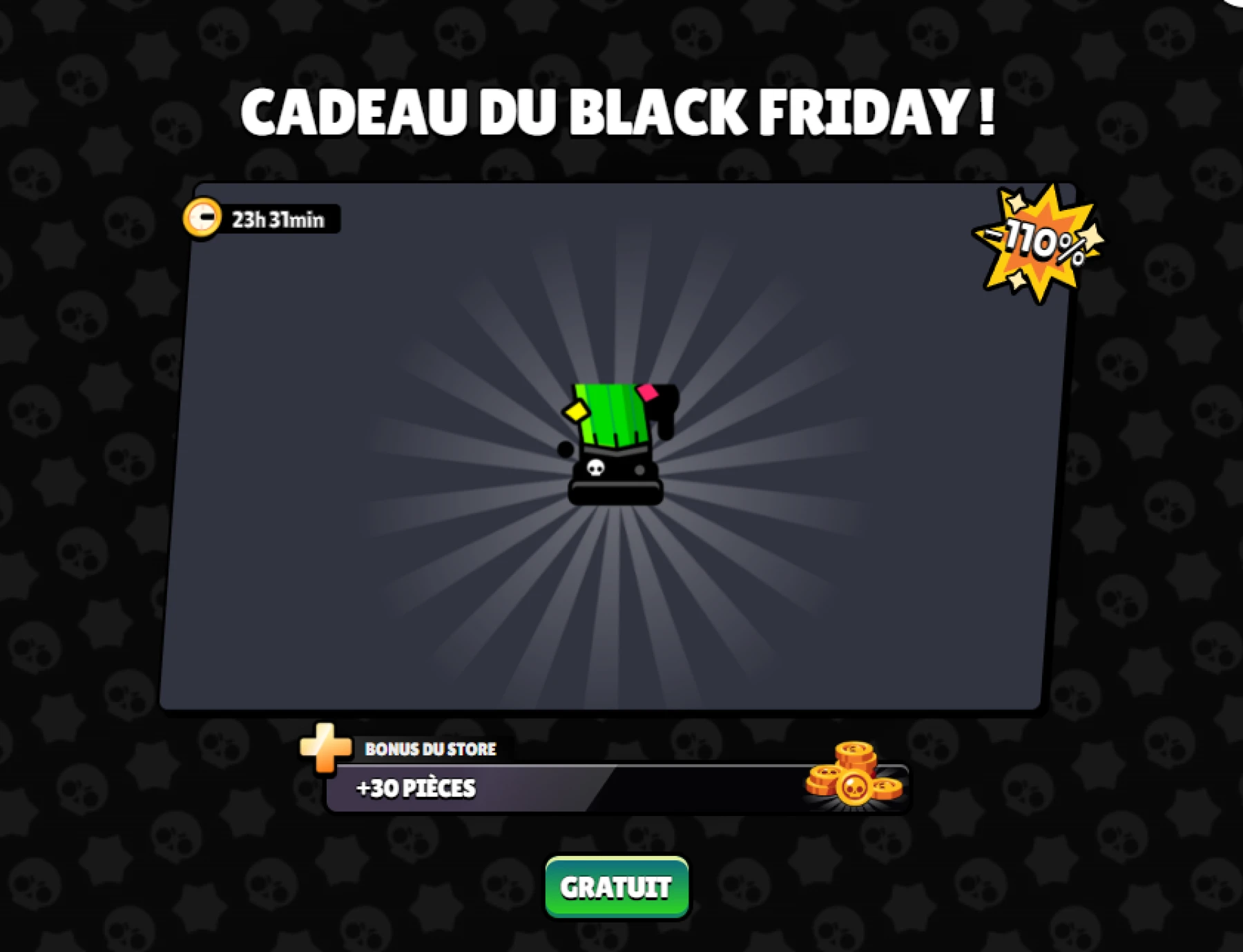 Image de l'offre gratuite Black Friday Brawl Stars Image de l'offre gratuite Black Friday Brawl Stars