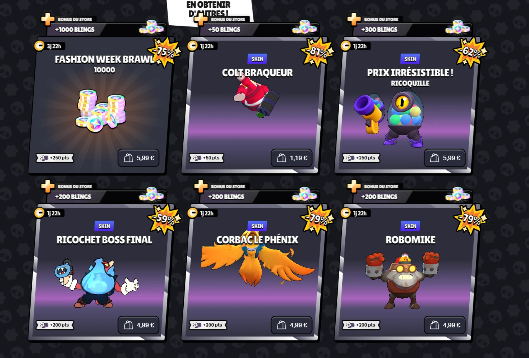 Offres Black Friday dans le Supercell Store