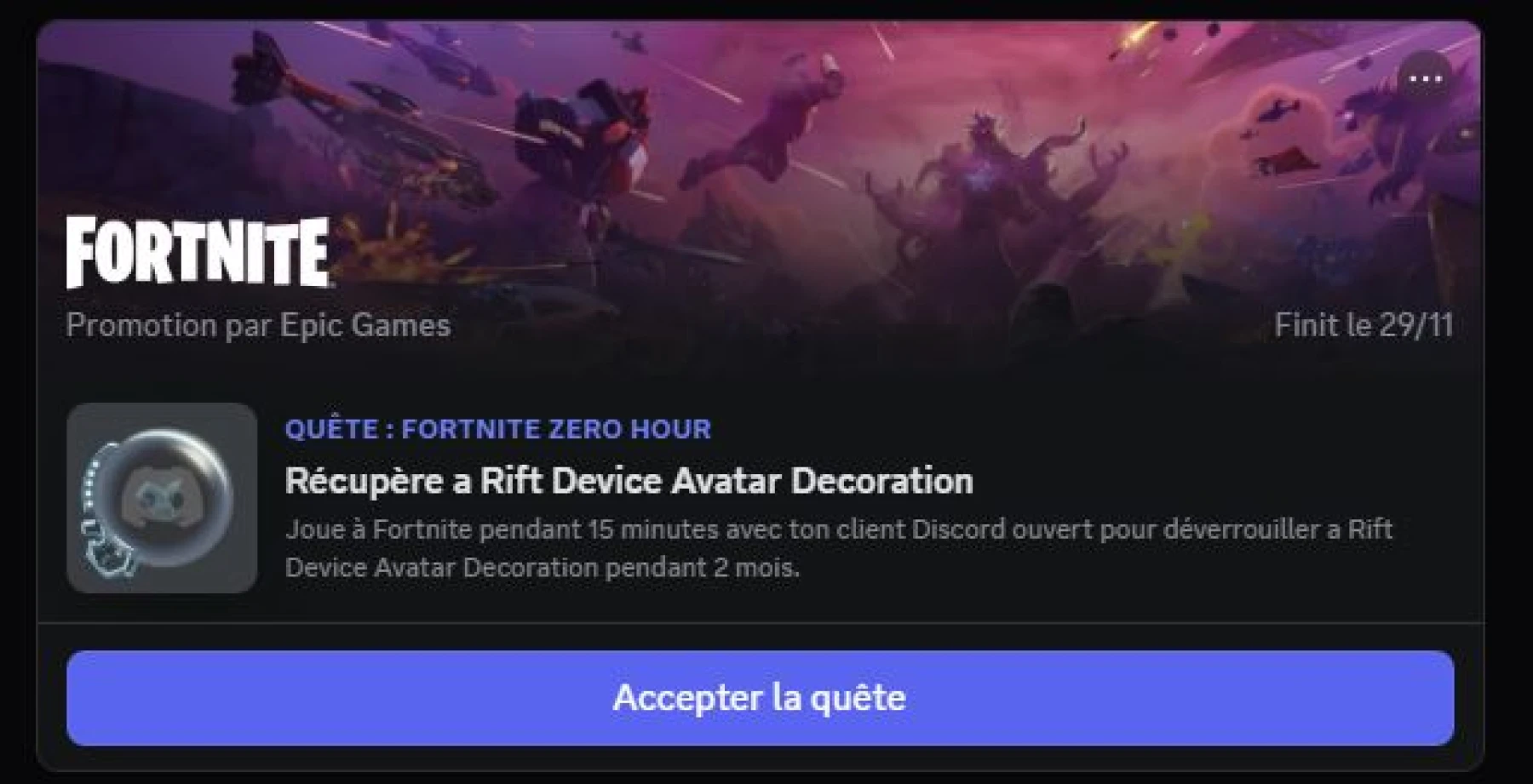 Discord Quête