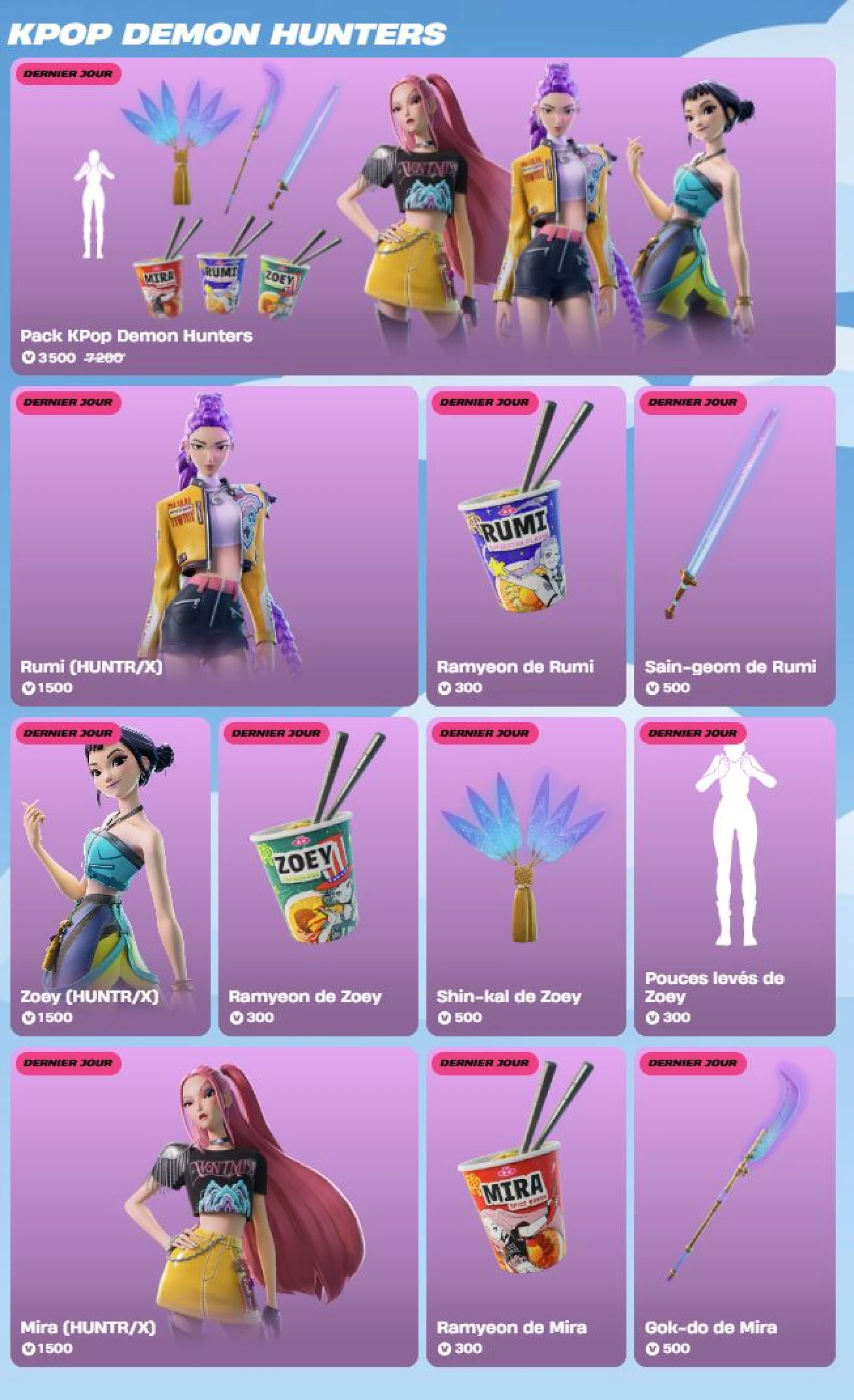 image du jeu Fortnite x K-Pop Demon Hunters