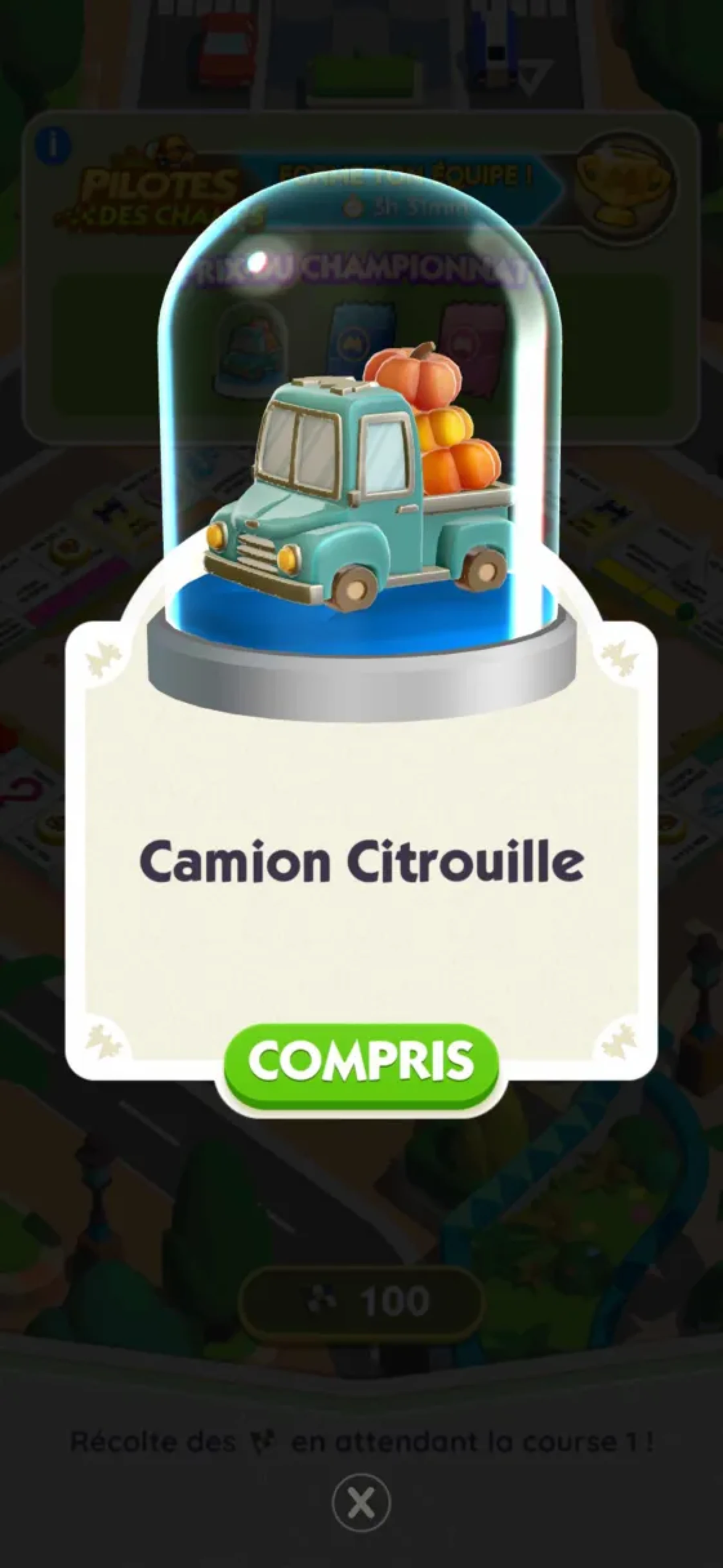 Image du pion MONOPOLY GO Camion Citrouille