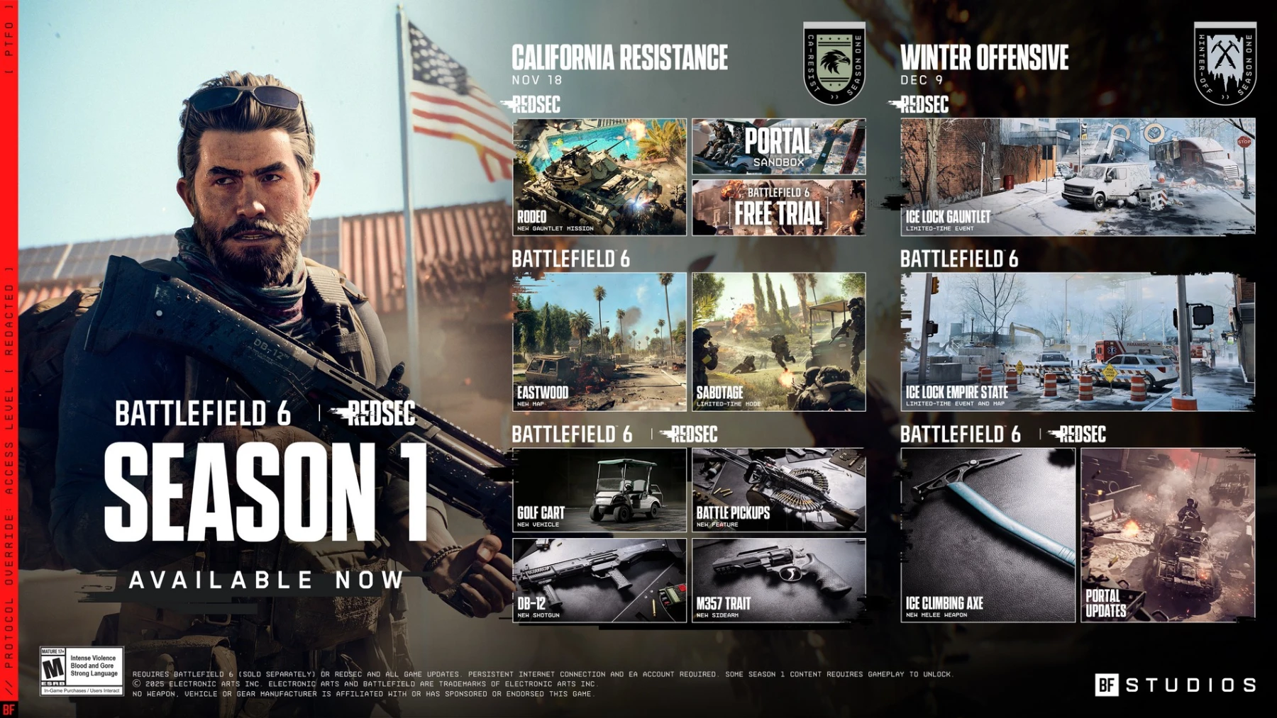 Roadmap BF6 Saison 1 Roadmap BF6 Saison 1